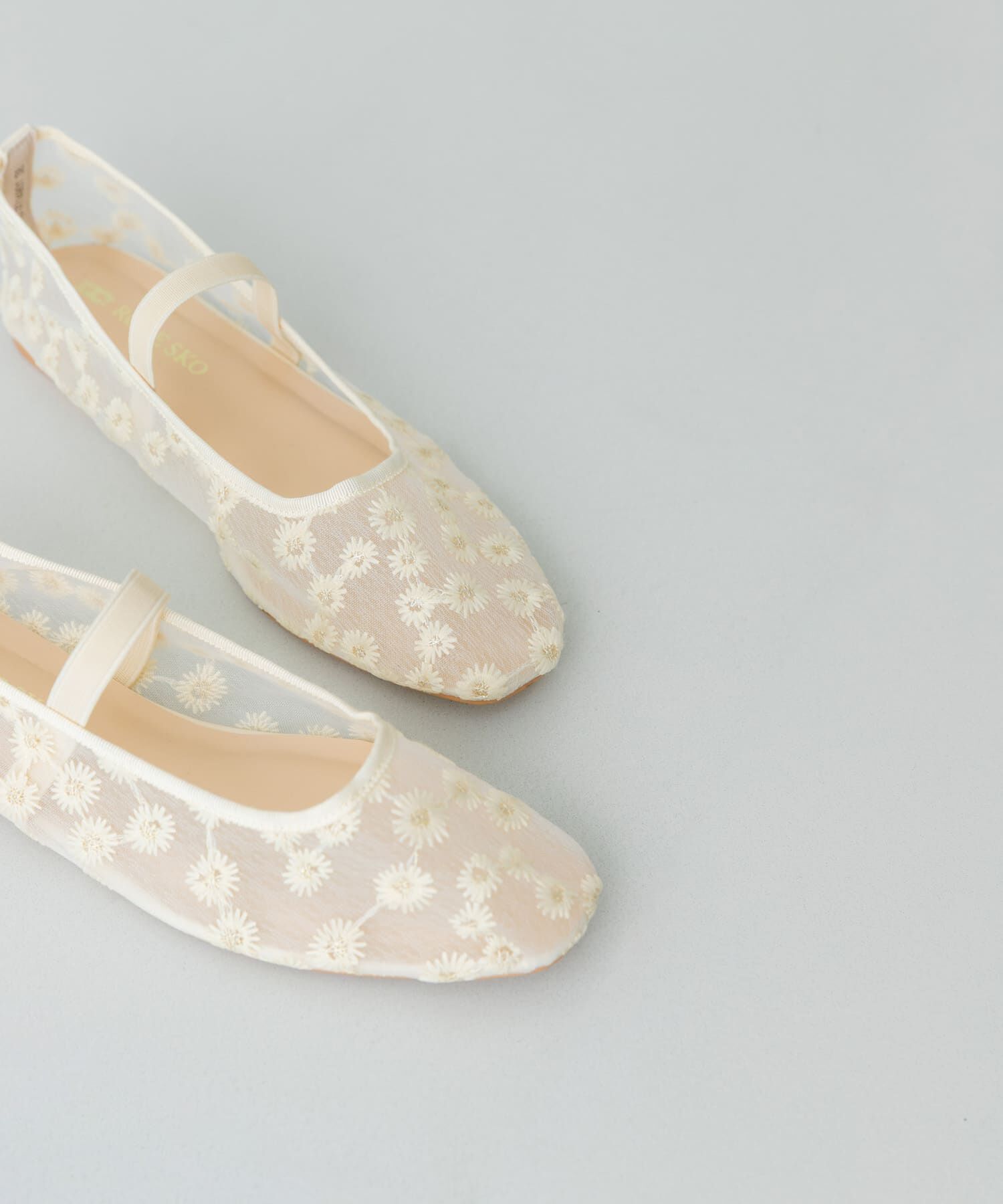 RODE SKO「フラワーシアーフラットシューズ」|バレエシューズ|