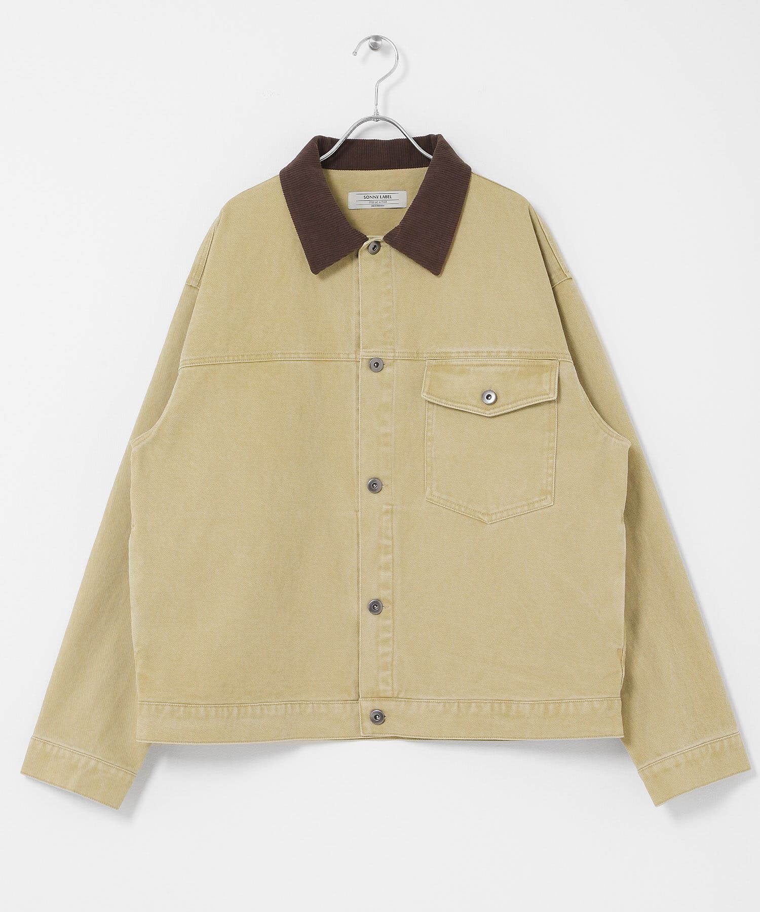 Sonny Label 「ウォッシュドツイル襟切替ジャケット」|ブルゾン・スタジャン|