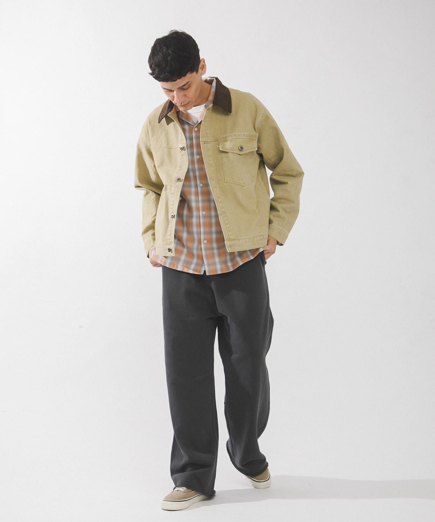 Sonny Label 「ウォッシュドツイル襟切替ジャケット」|ブルゾン・スタジャン|