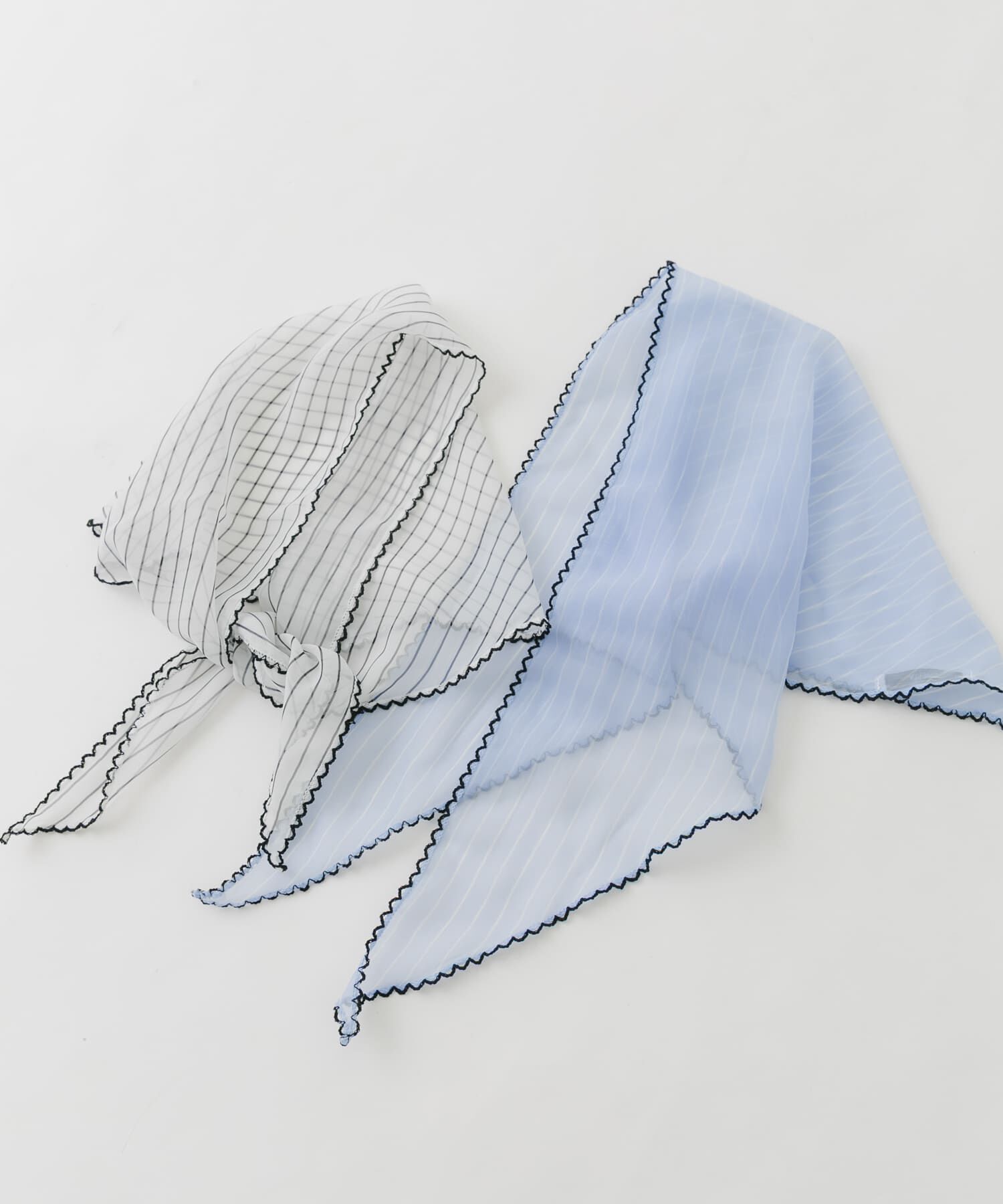 SMELLY「ストライプサンカクスカーフ」|バンダナ・スカーフ|