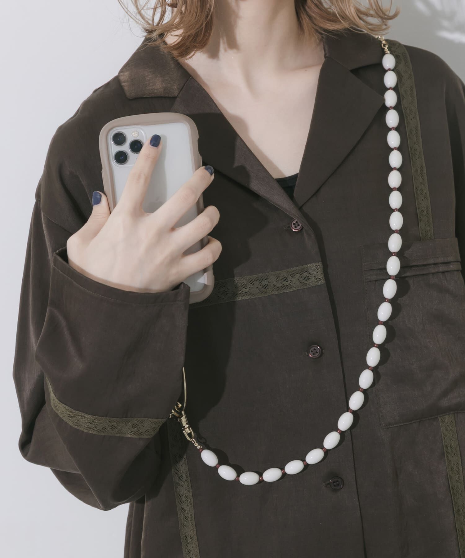 SMELLY「ビーズチェーンマルチショルダー」|モバイルケース|