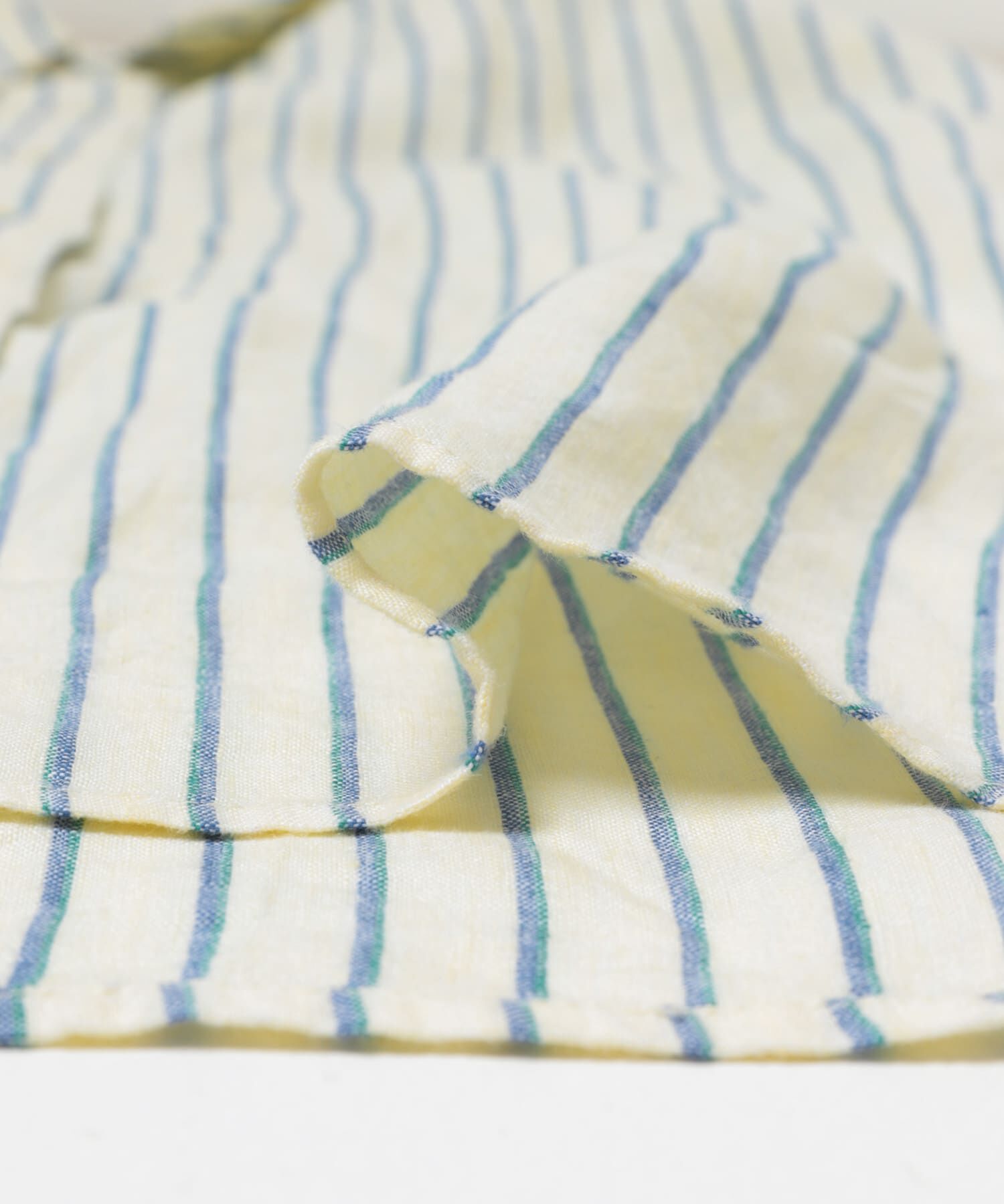 URBAN RESEARCH DOORS「FORK&SPOON　フレンチリネンクロップドワイドシャツ」|シャツ・ブラウス|