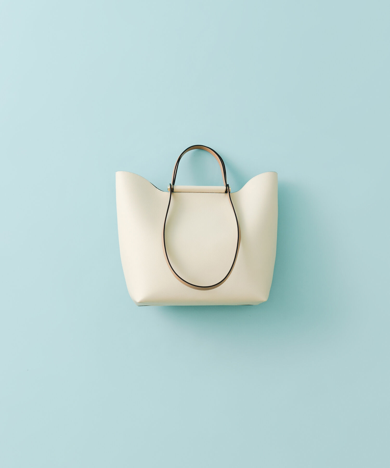 RODE SKO「2ハンドルデザイントートバッグ」|ショルダー・メッセンジャー|アイボリー