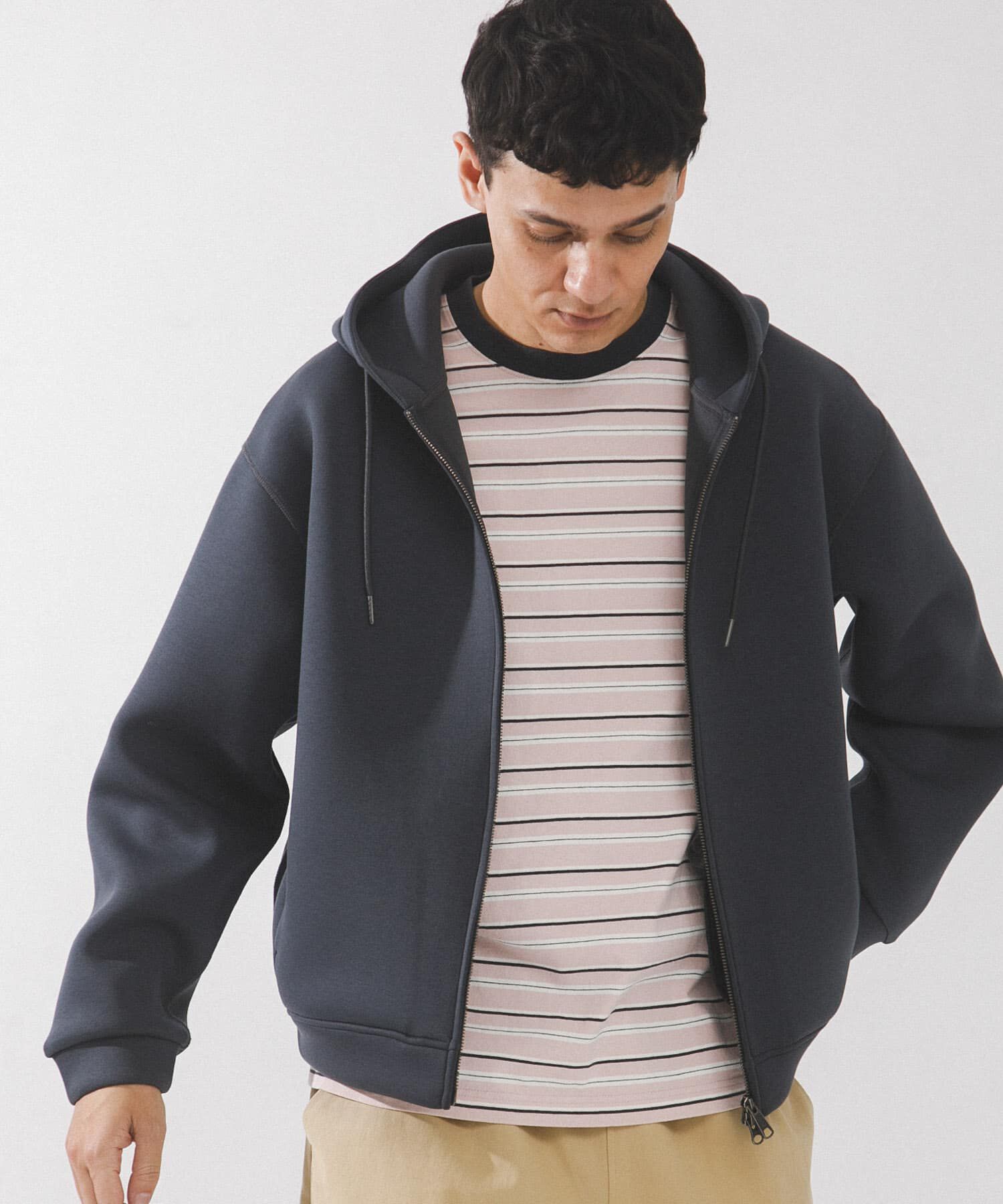 Sonny Label 「ダンボールニットジップアップフーディー」|パーカー|