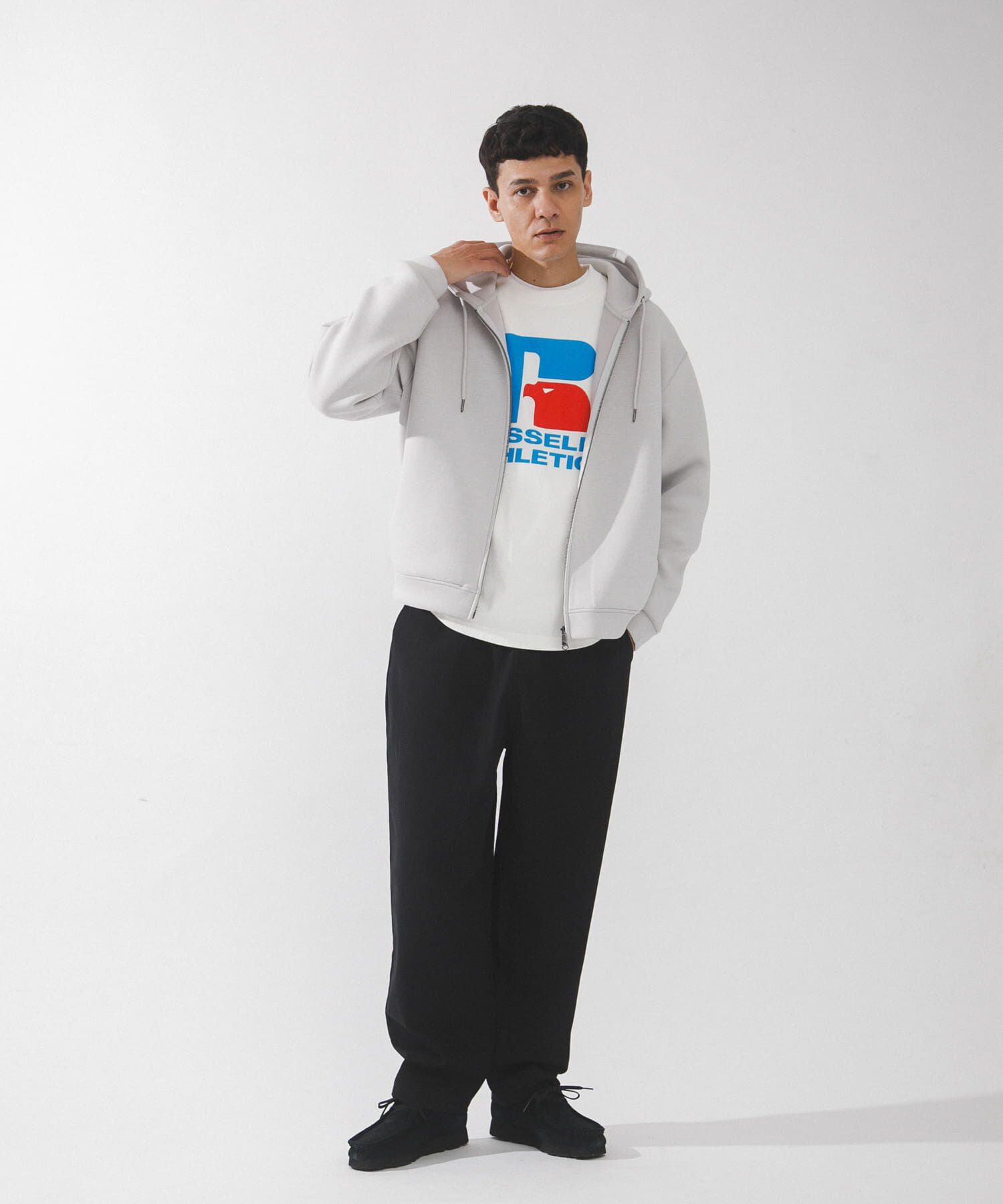 Sonny Label 「ダンボールニットジップアップフーディー」|パーカー|