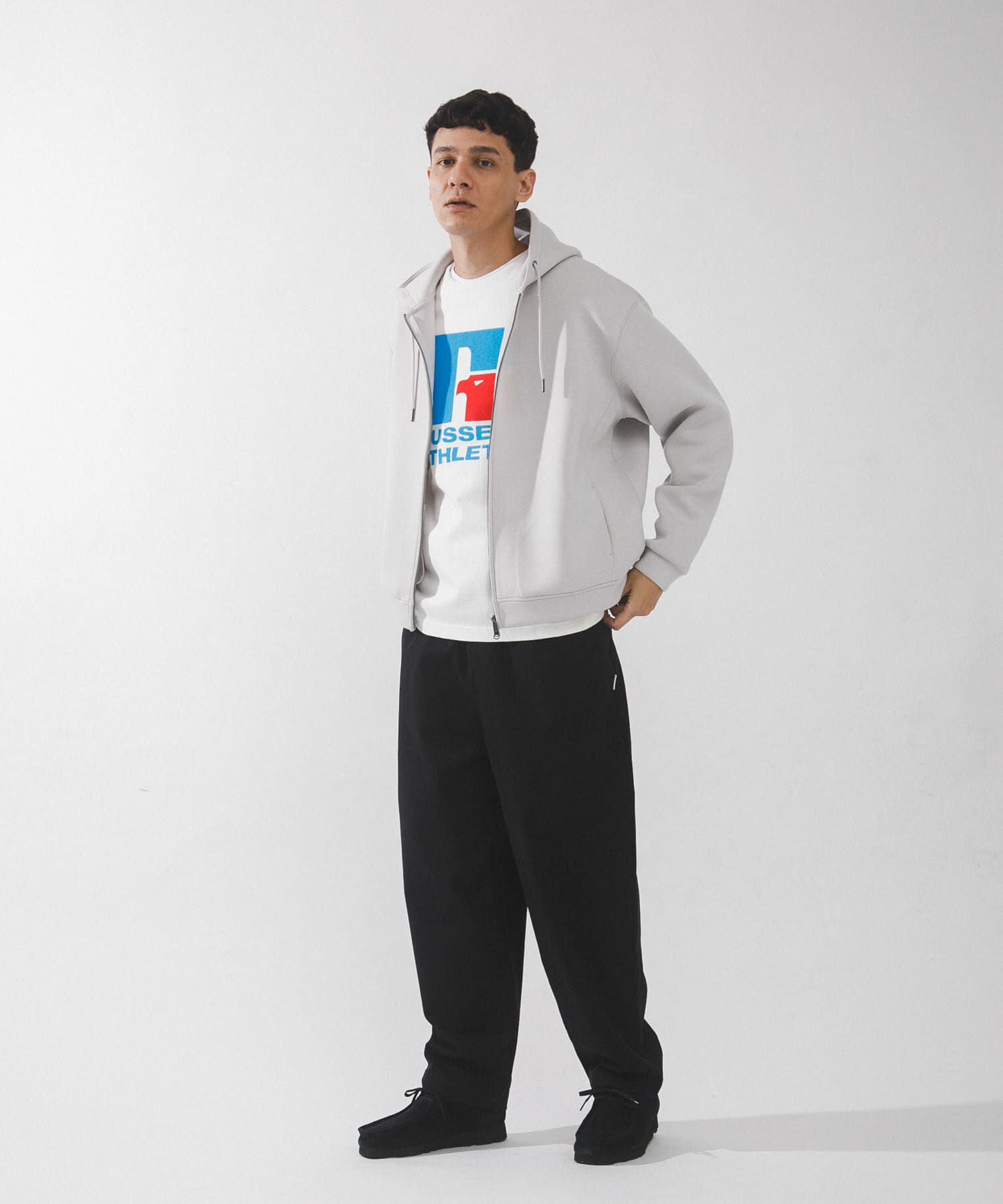 Sonny Label 「ダンボールニットジップアップフーディー」|パーカー|