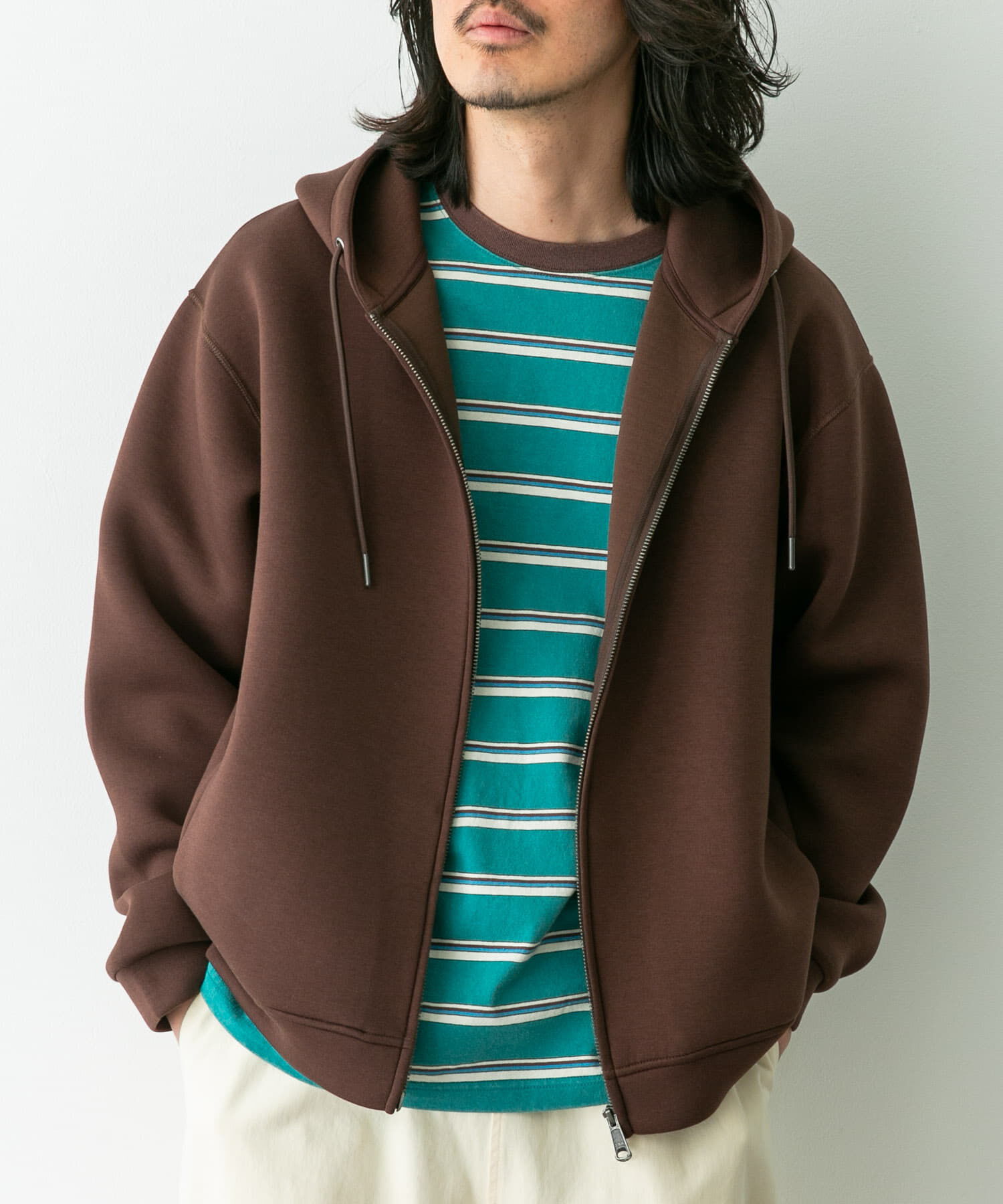 Sonny Label 「ダンボールニットジップアップフーディー」|パーカー|