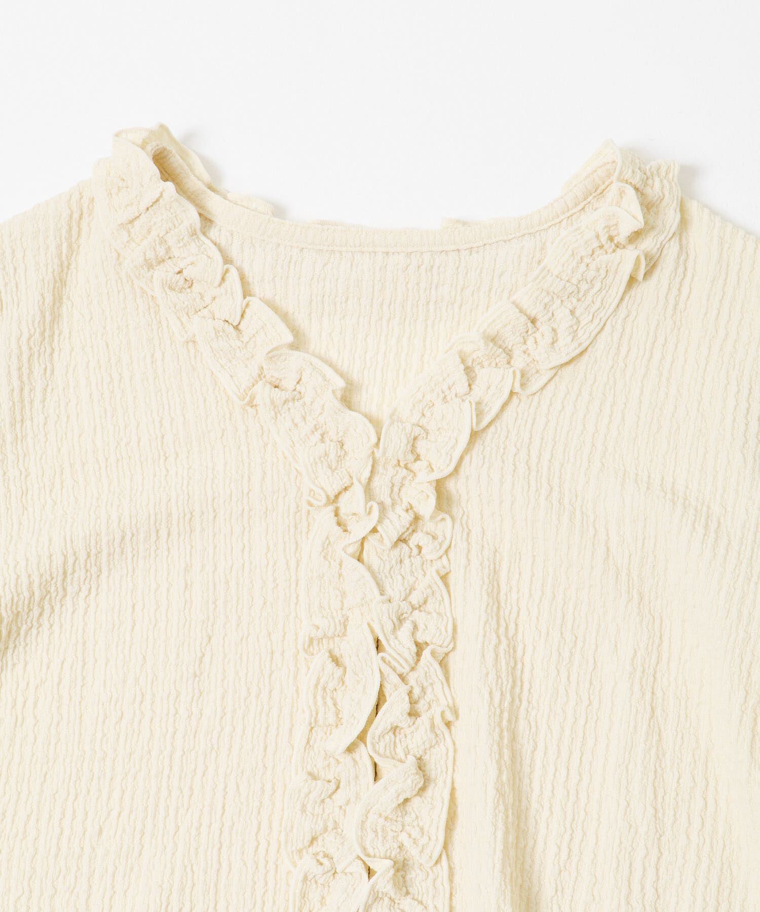 Sonny Label 「『WEB限定』ワッフルフリルVネックカーディガン」|カーディガン|