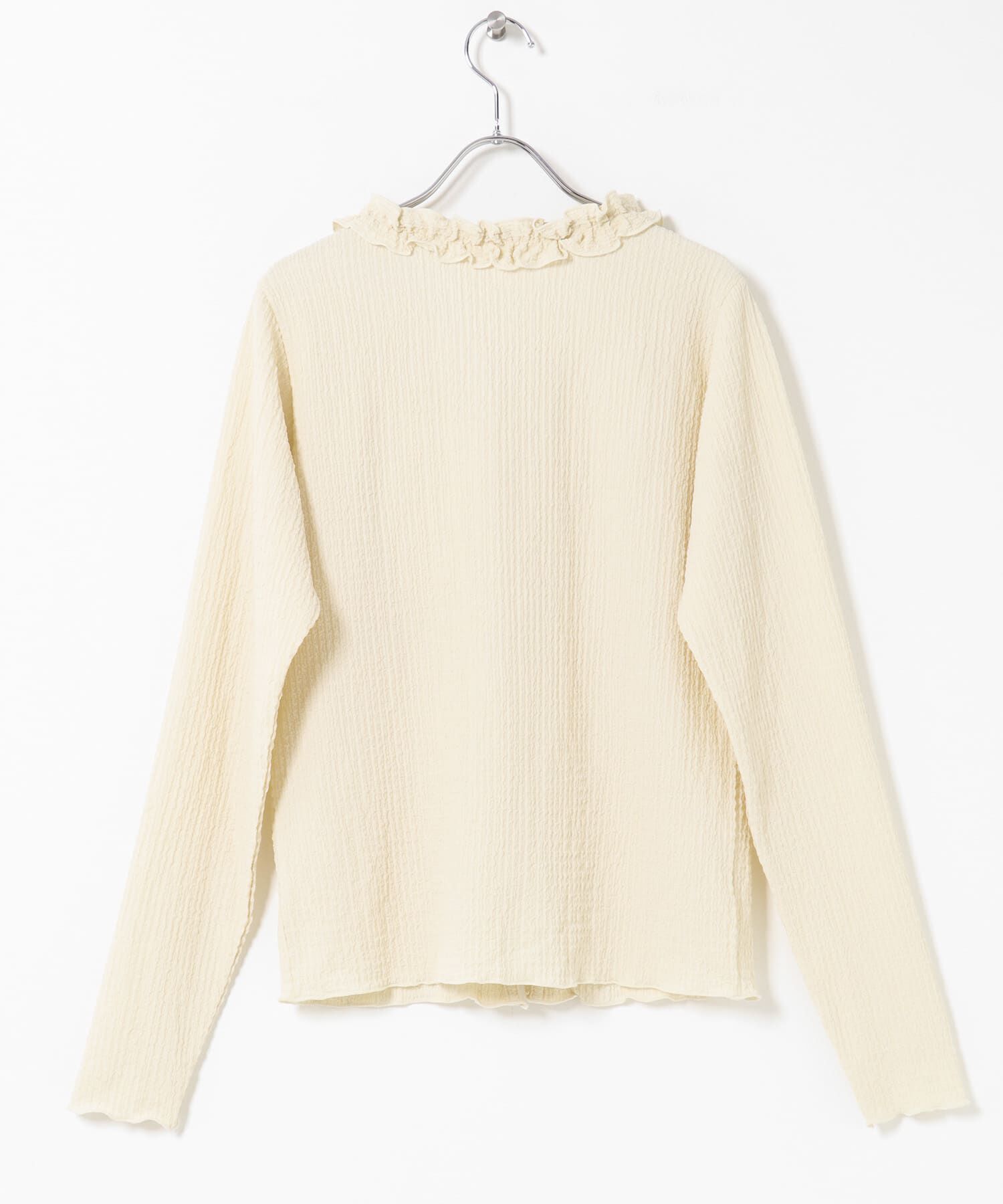 Sonny Label 「『WEB限定』ワッフルフリルVネックカーディガン」|カーディガン|