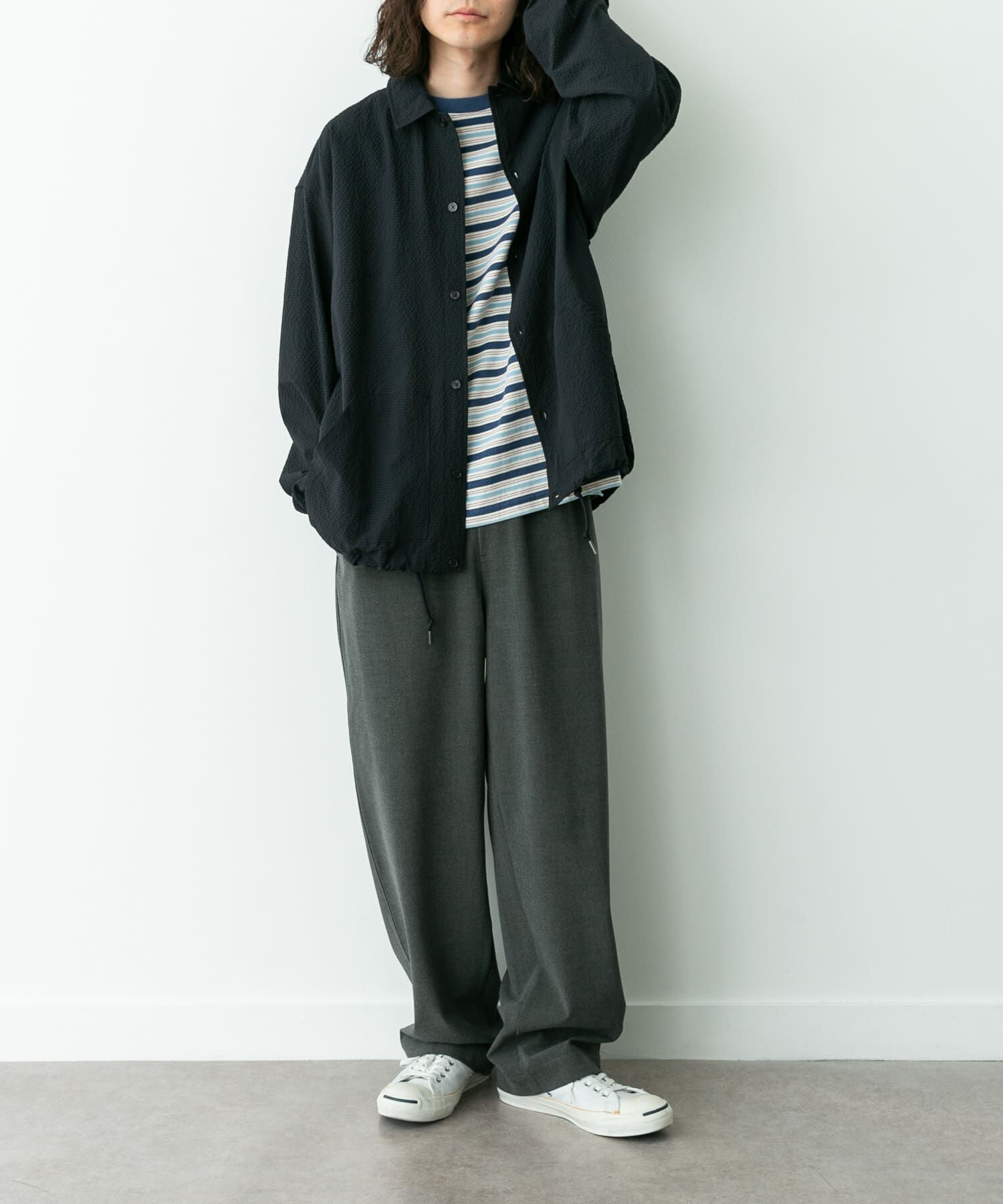 Sonny Label 「シアサッカーコーチジャケット」|ブルゾン・スタジャン|