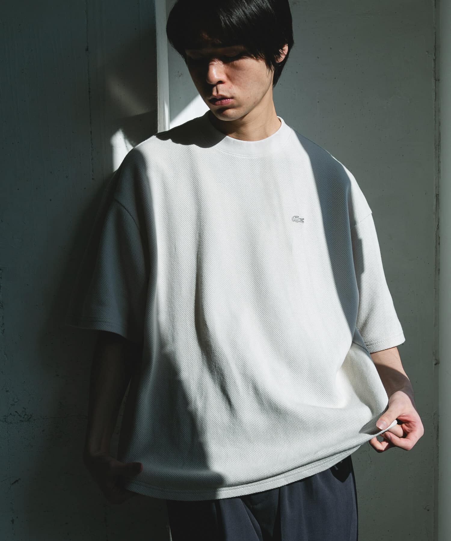 URBAN RESEARCH DOORS「『別注』LACOSTE&times;DOORS　THICK PIQUE ROUND SHORT-SLEEVE」|Tシャツ・カットソー|