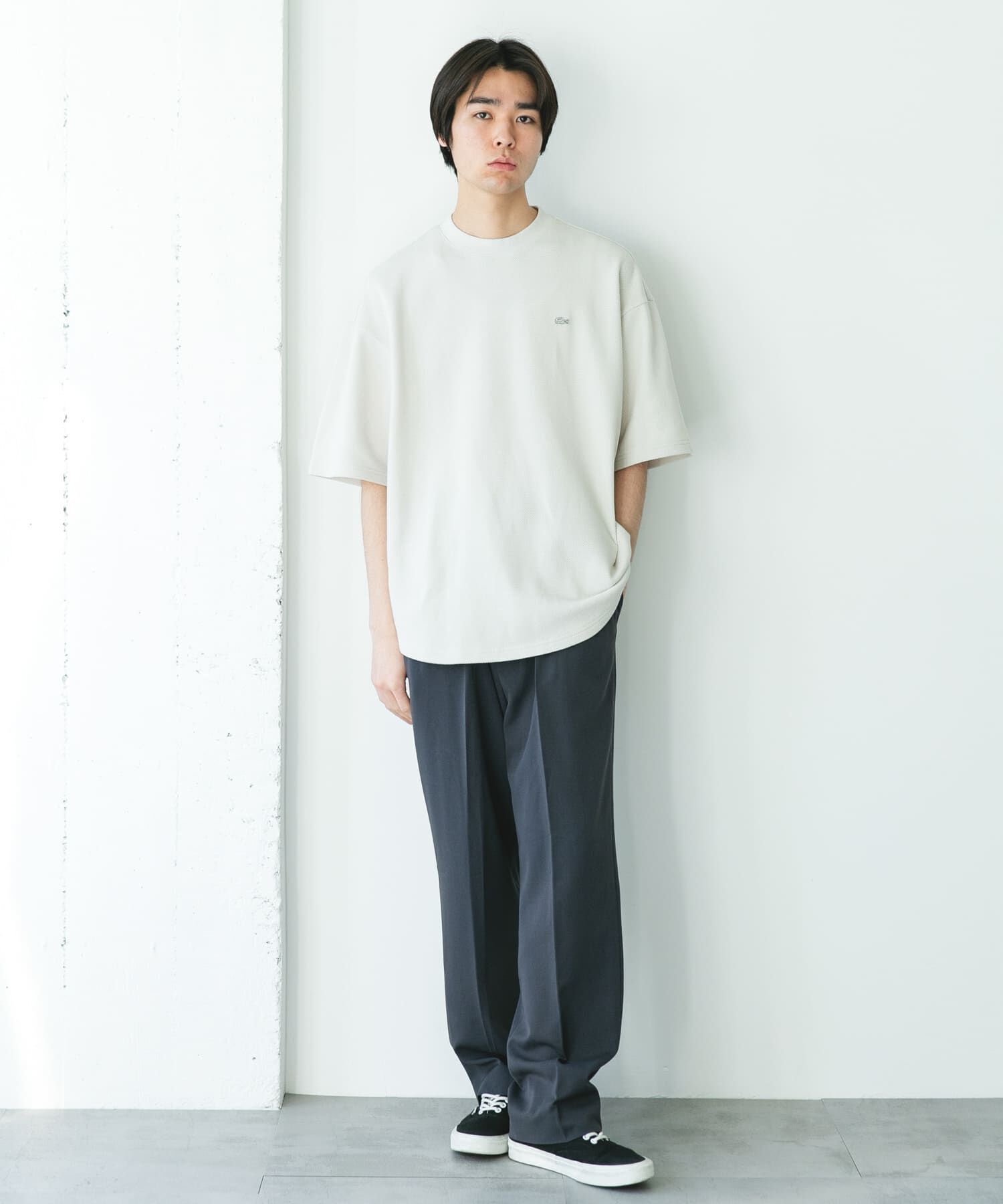 URBAN RESEARCH DOORS「『別注』LACOSTE&times;DOORS　THICK PIQUE ROUND SHORT-SLEEVE」|Tシャツ・カットソー|