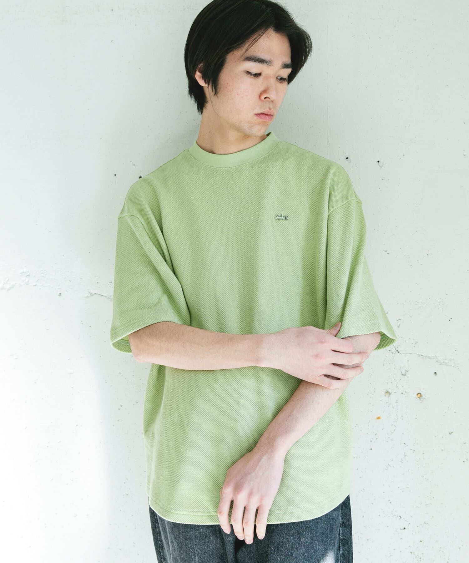 URBAN RESEARCH DOORS「『別注』LACOSTE&times;DOORS　THICK PIQUE ROUND SHORT-SLEEVE」|Tシャツ・カットソー|
