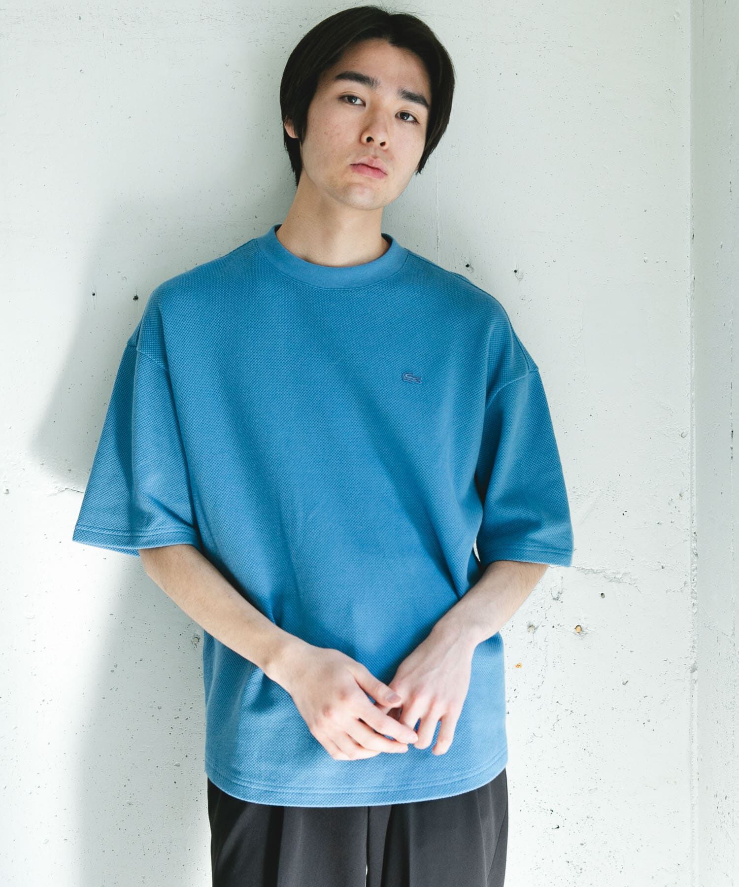 URBAN RESEARCH DOORS「『別注』LACOSTE&times;DOORS　THICK PIQUE ROUND SHORT-SLEEVE」|Tシャツ・カットソー|