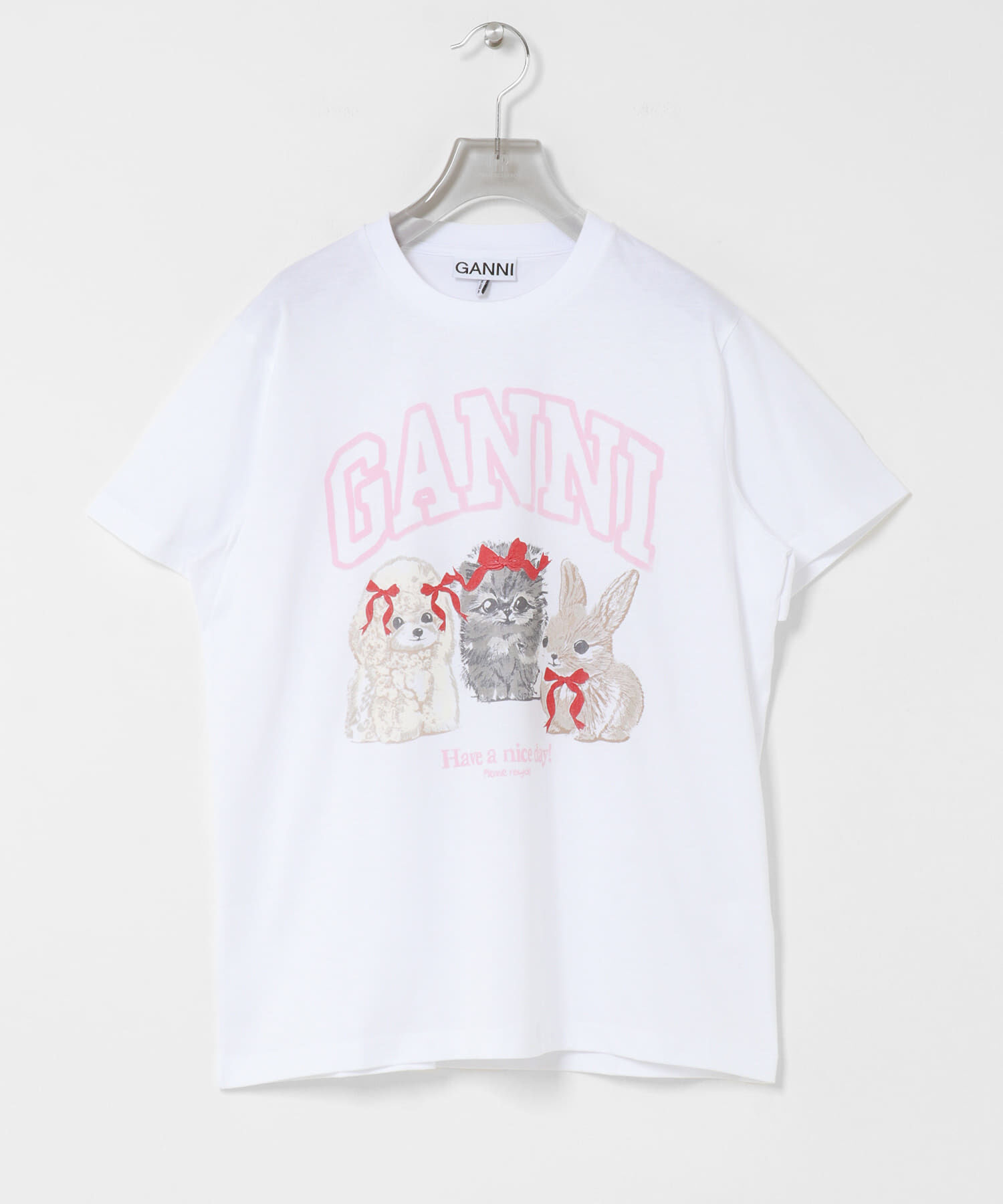 URBAN RESEARCH「GANNI　JERSEY CUTE ANIMALS」|Tシャツ・カットソー|ホワイト系その他