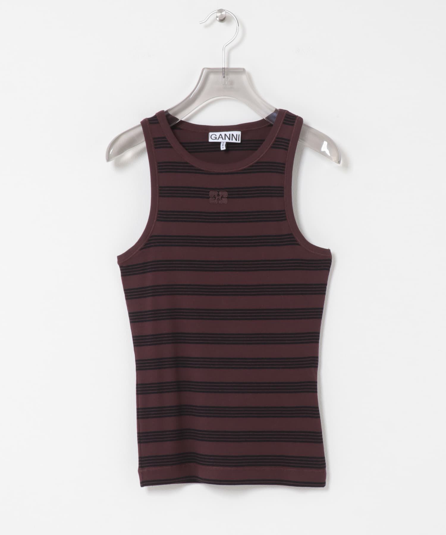 URBAN RESEARCH「GANNI　SOFT COTTON RIB TANK TOP」|タンクトップ|ブラウン系その他
