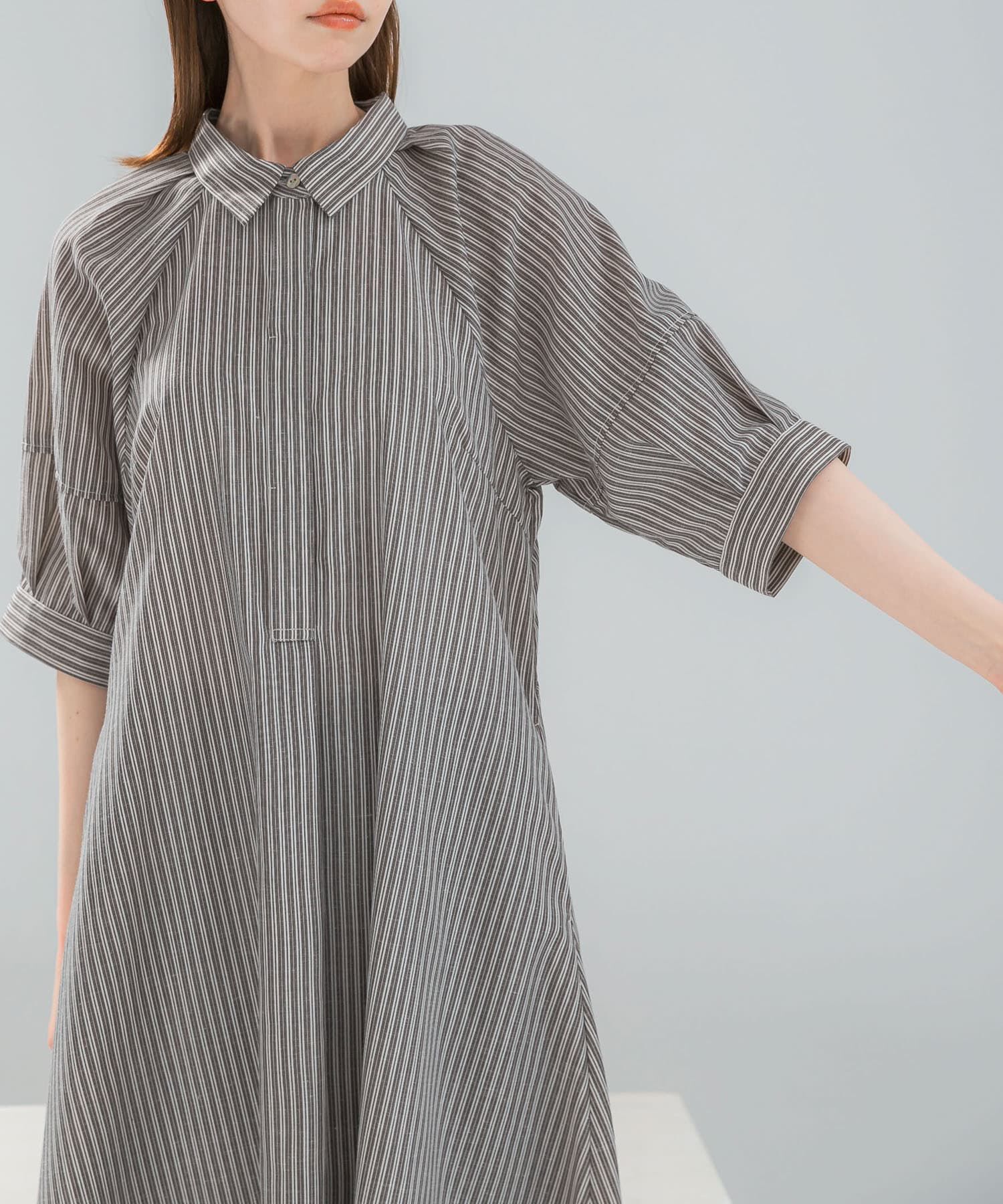 URBAN RESEARCH ROSSO「『WEB限定』『UR TECH Smart Linen Touch』イージーリネンシャツワンピース」|ワンピース|