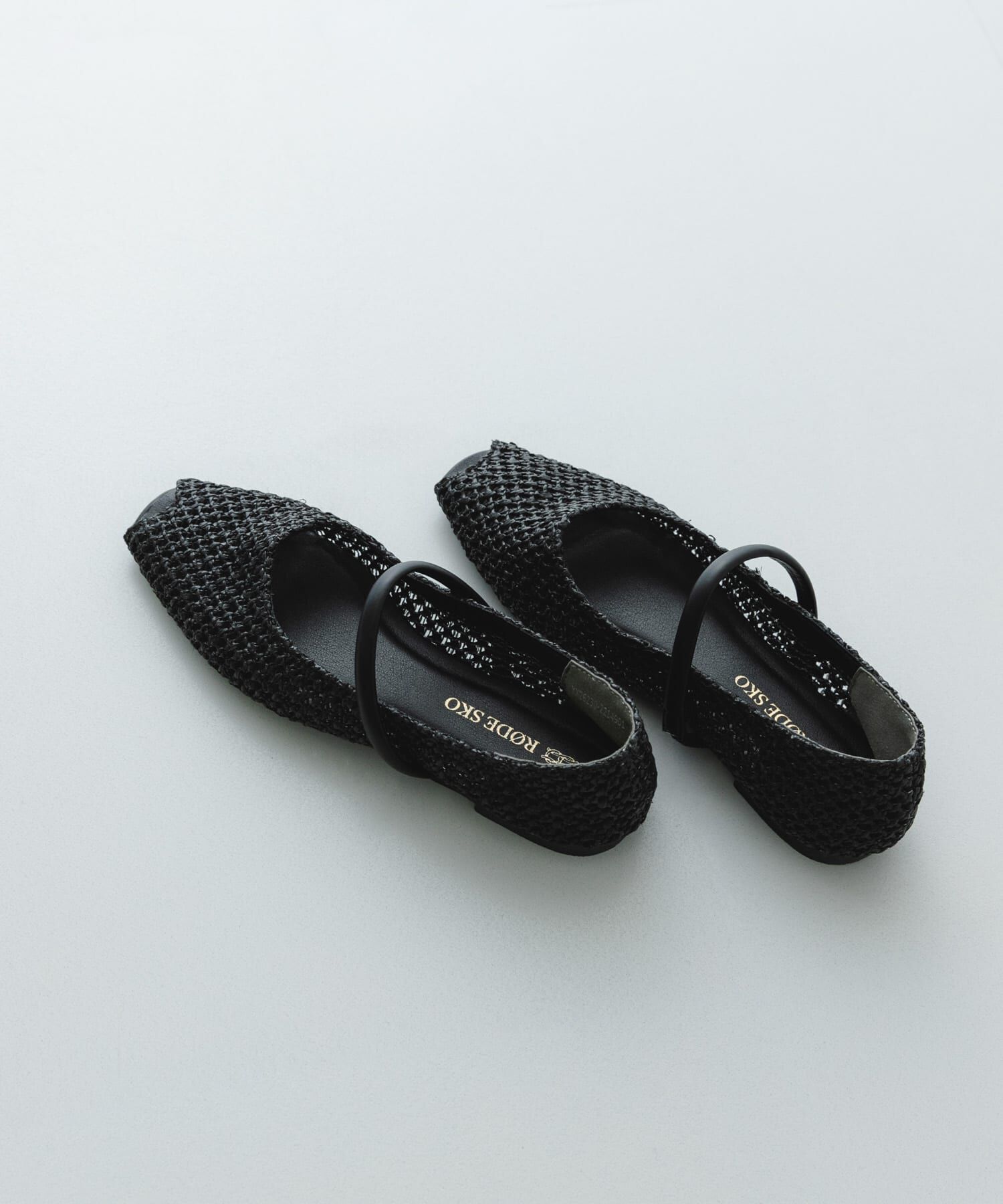 RODE SKO「ピープトゥベルトメッシュフラット」|その他|