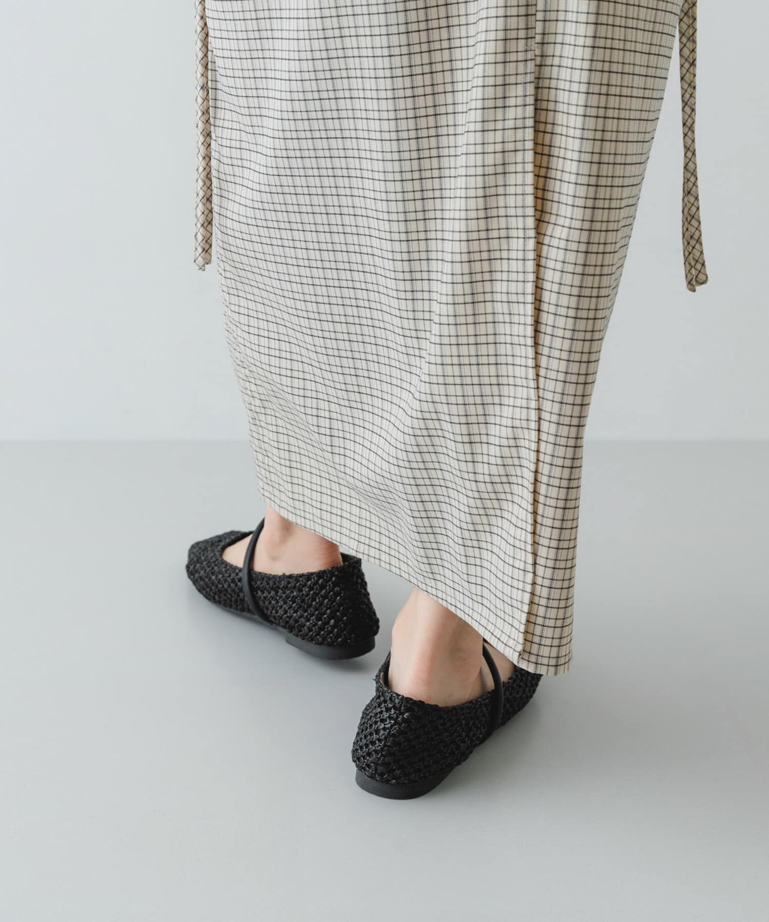 RODE SKO「ピープトゥベルトメッシュフラット」|その他|