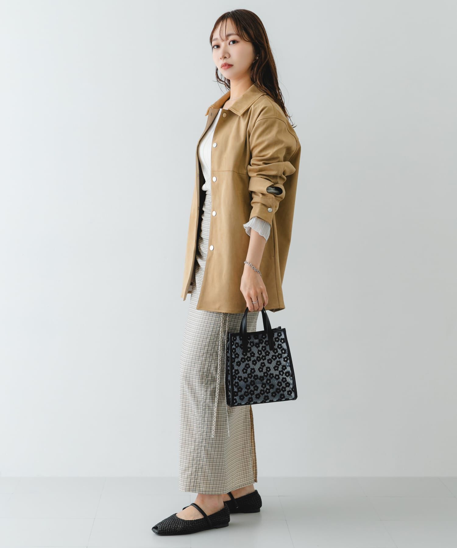 RODE SKO「ピープトゥベルトメッシュフラット」|その他|