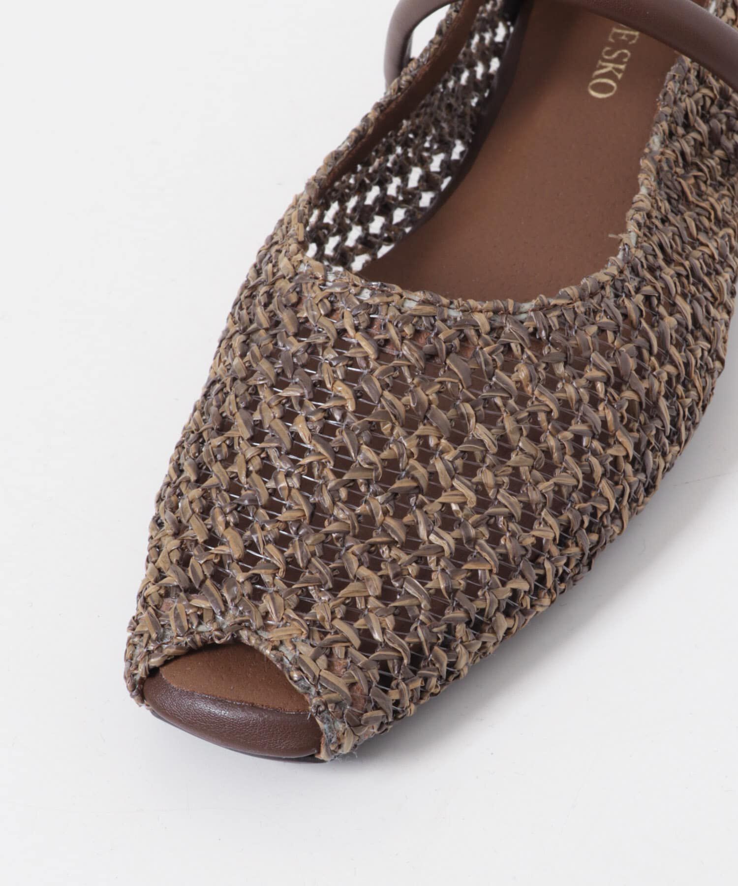 RODE SKO「ピープトゥベルトメッシュフラット」|その他|