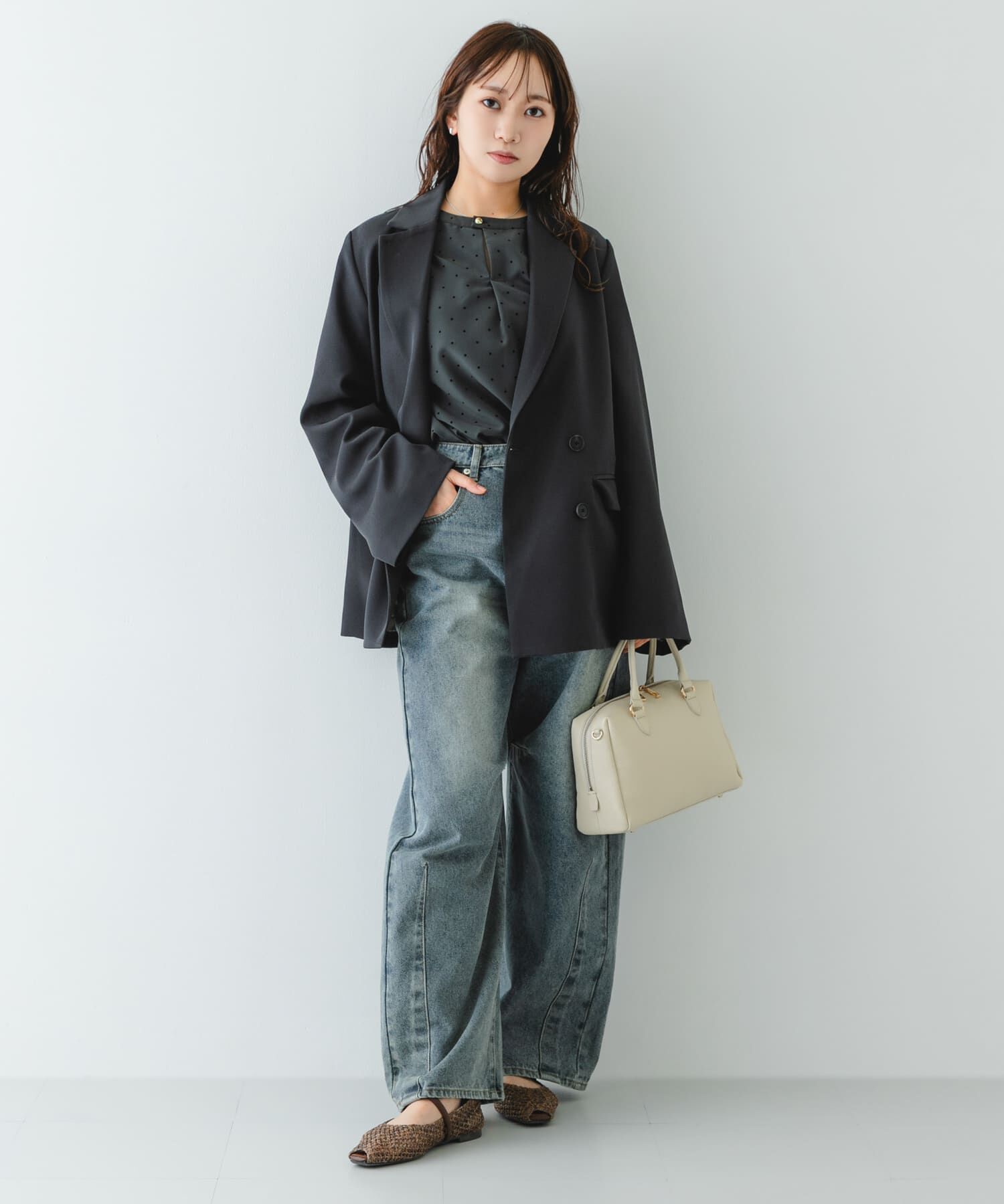 RODE SKO「ピープトゥベルトメッシュフラット」|その他|