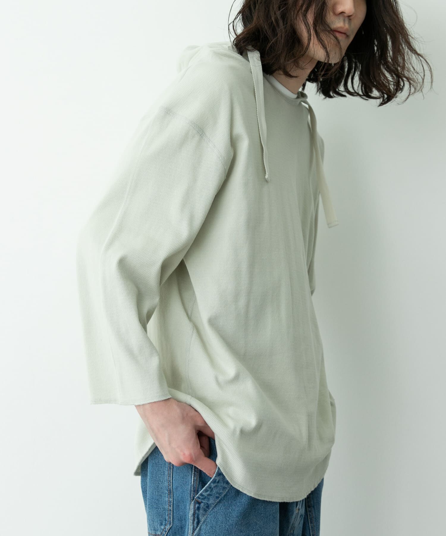 Sonny Label 「ARMY TWILL　LIGHT HONEYCOMB HOODIE」|Tシャツ・カットソー|グレー