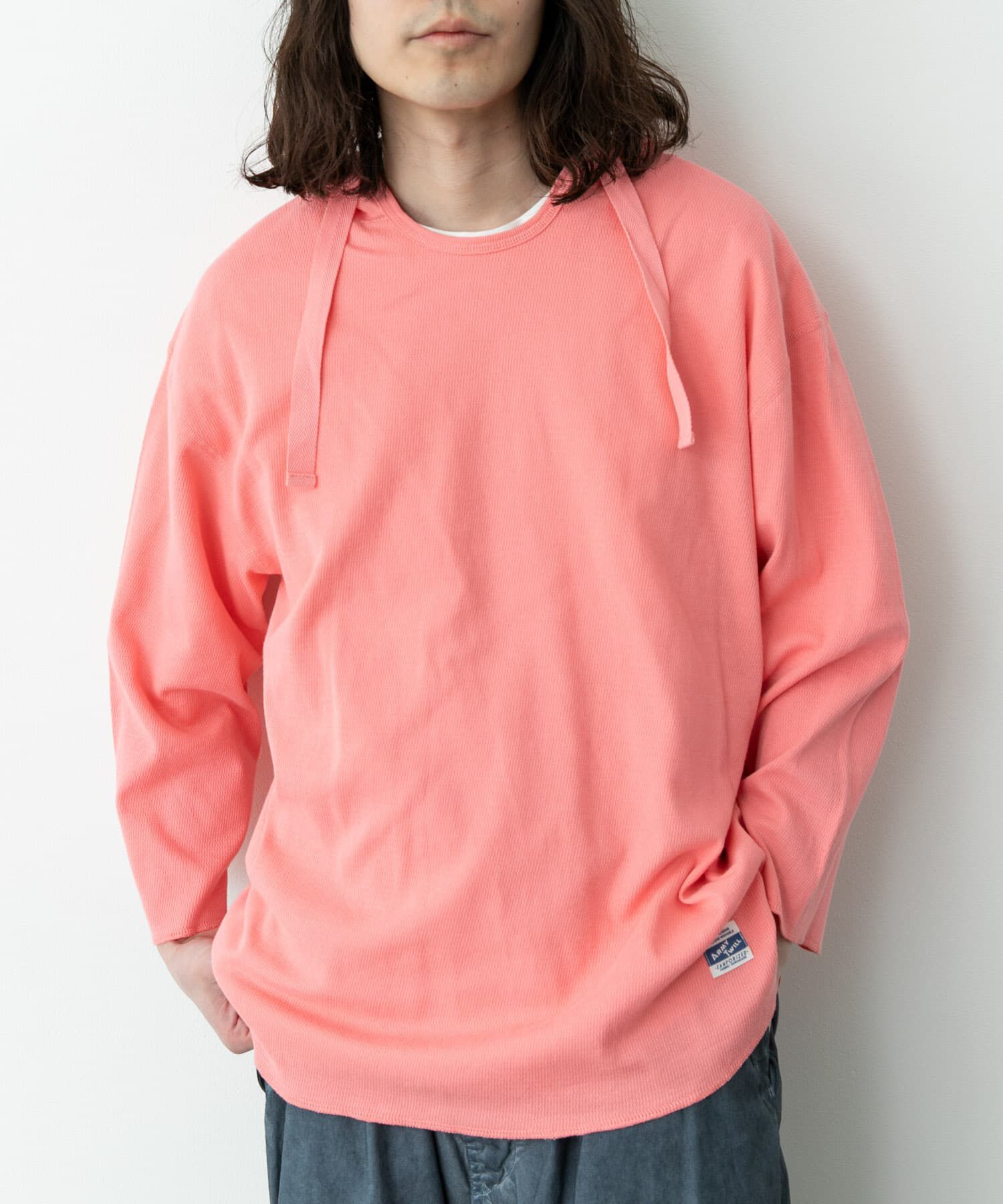 Sonny Label 「ARMY TWILL　LIGHT HONEYCOMB HOODIE」|Tシャツ・カットソー|ピンク