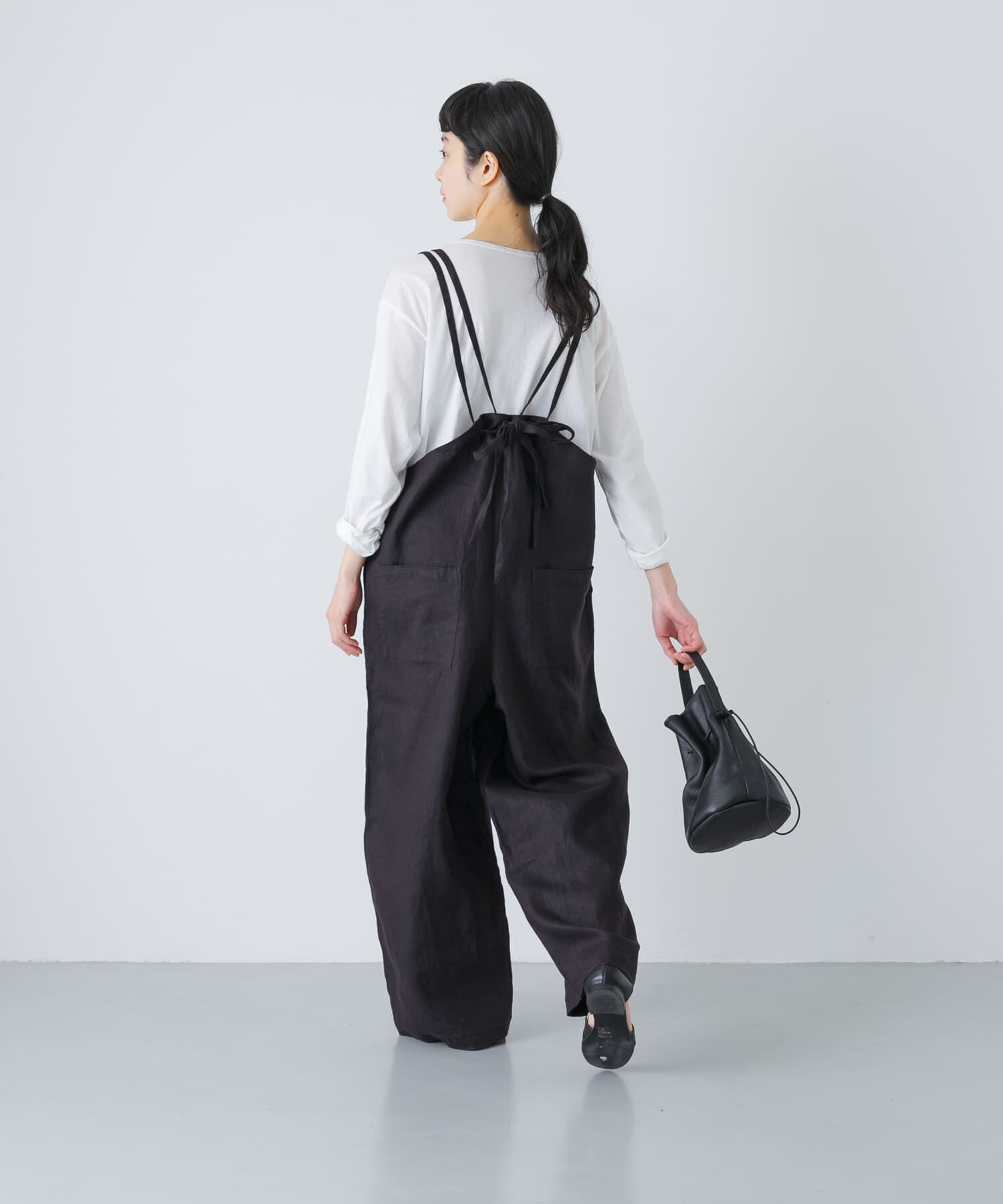 かぐれ「リネンサロペット」|オールインワン|