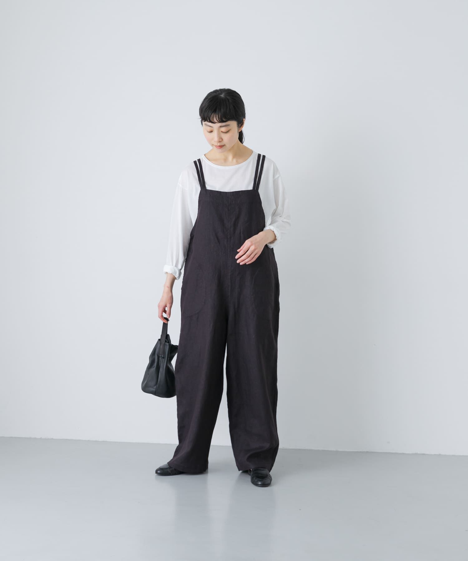 かぐれ「リネンサロペット」|オールインワン|