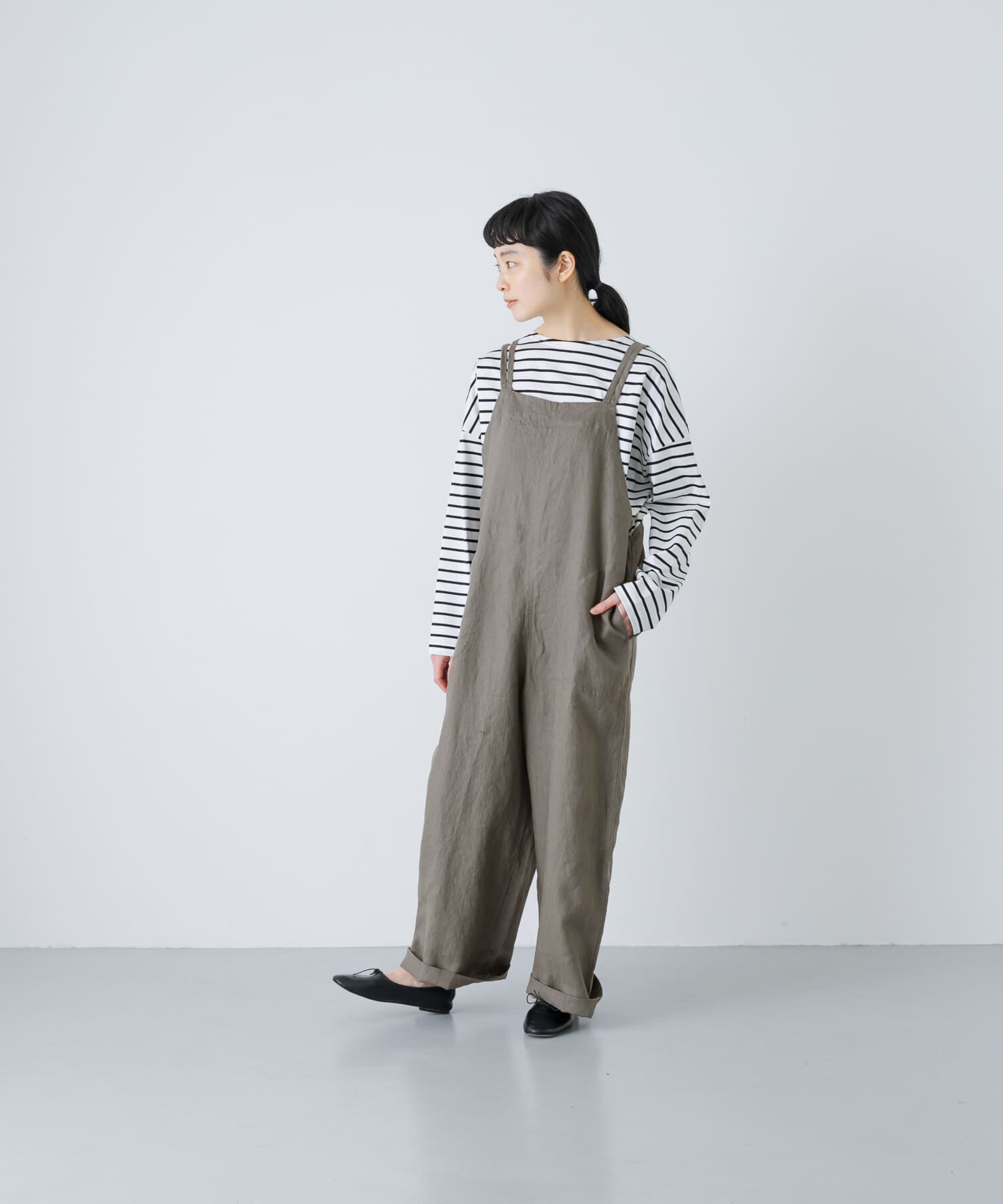 かぐれ「リネンサロペット」|オールインワン|