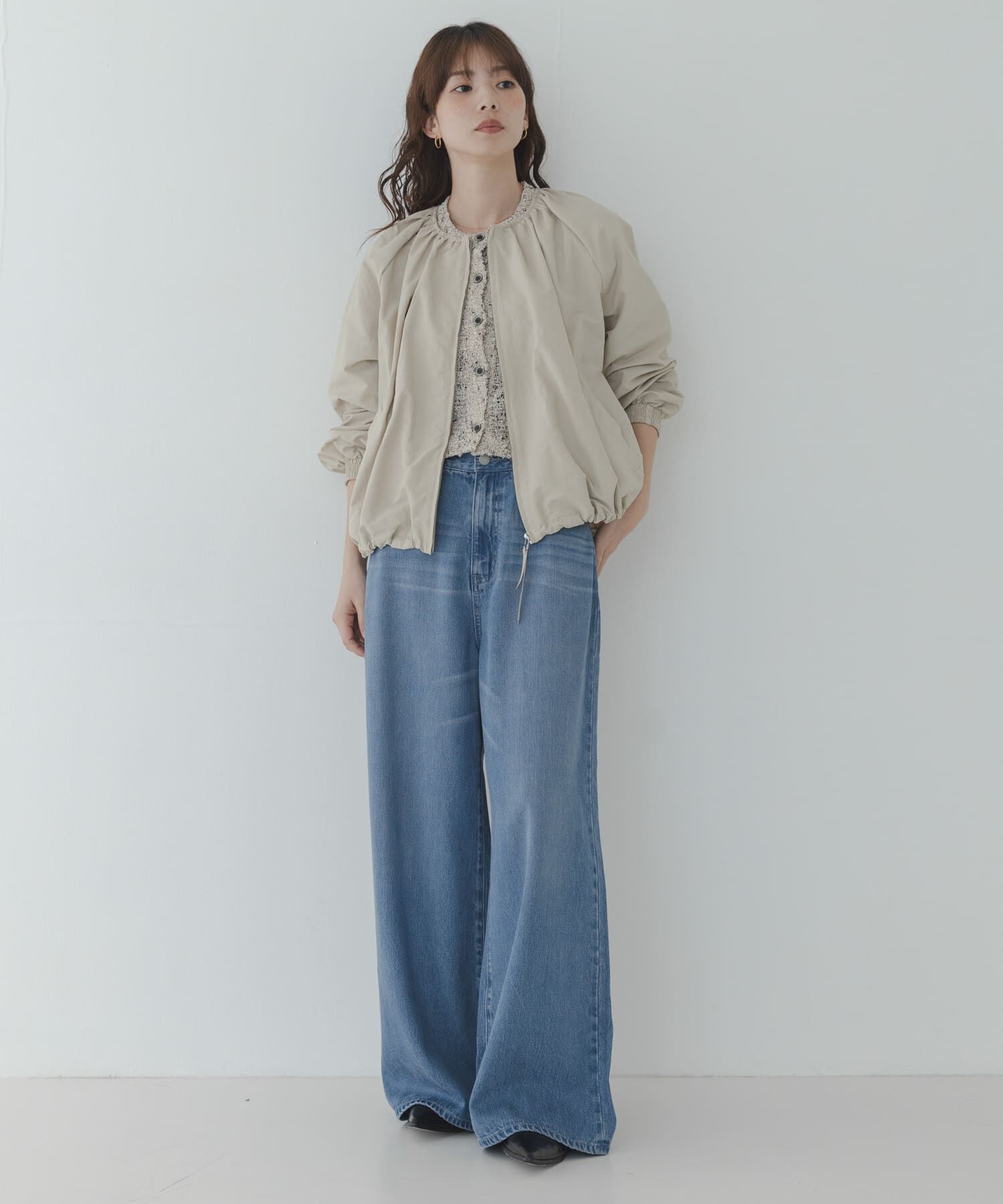 Sonny Label 「『UR TECH』バルーンショートブルゾン」|ブルゾン・スタジャン|