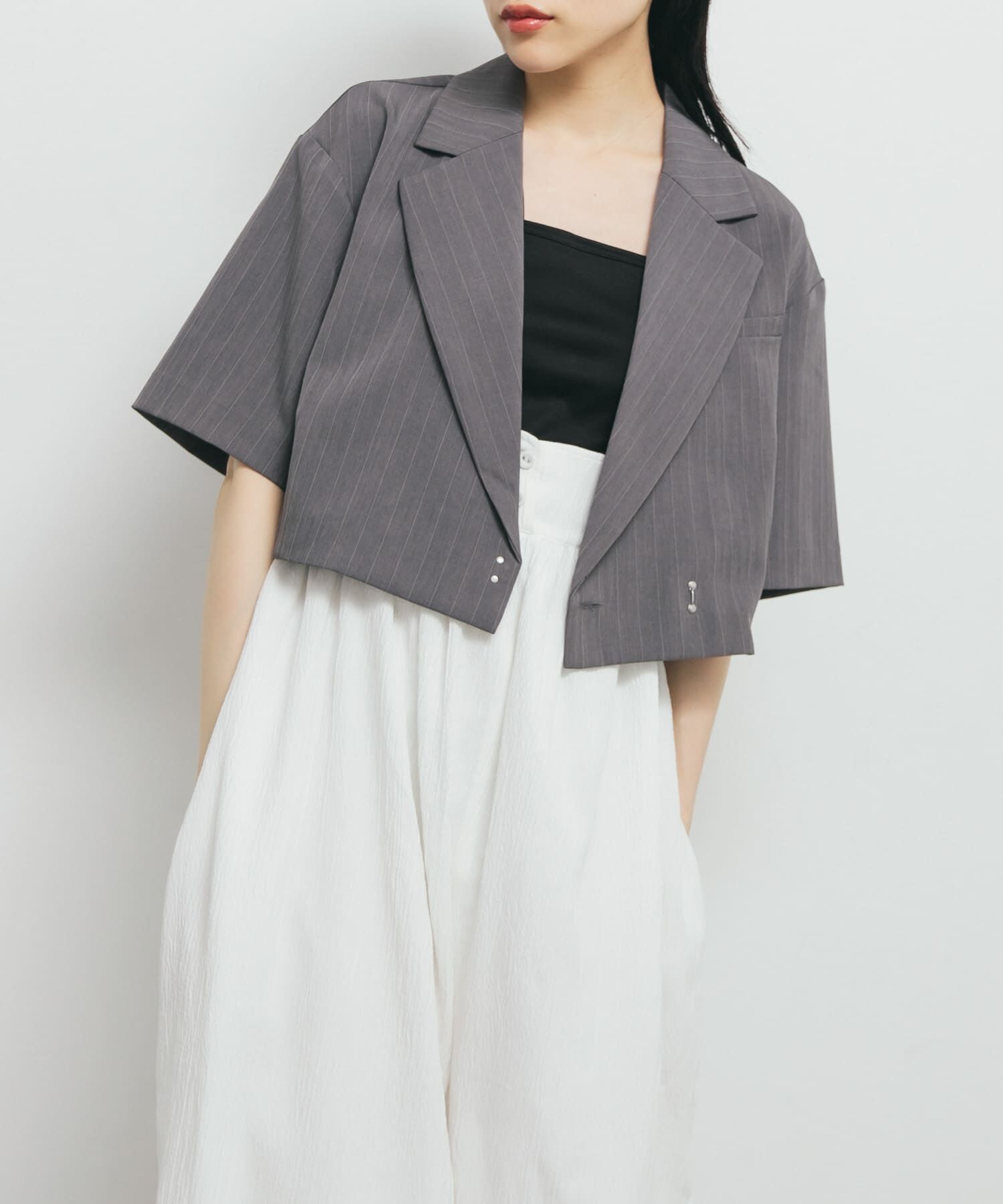  「ストライプショートジャケット」|その他|