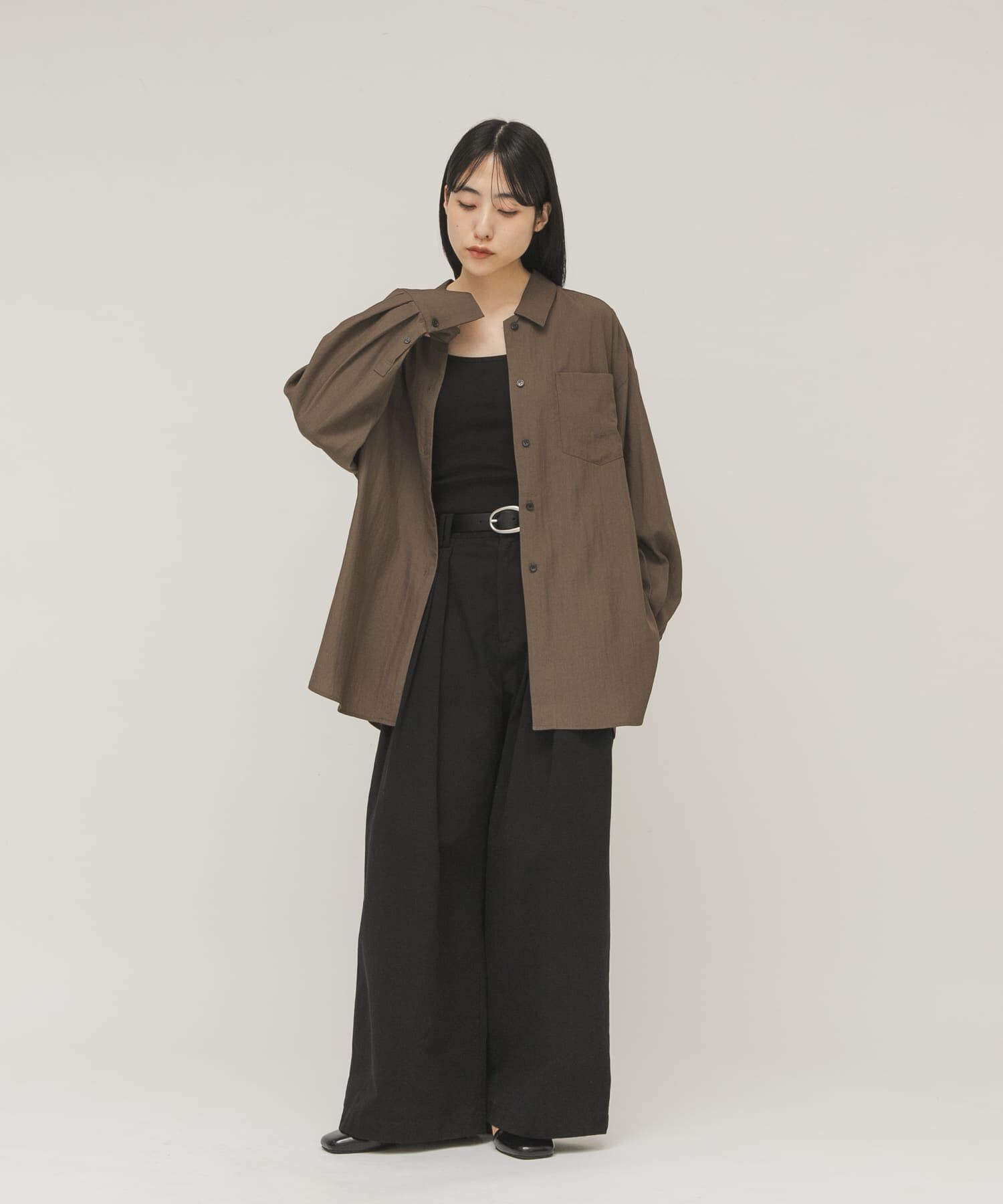  「ダブルストラップクロップドキャミソール」|キャミソール|