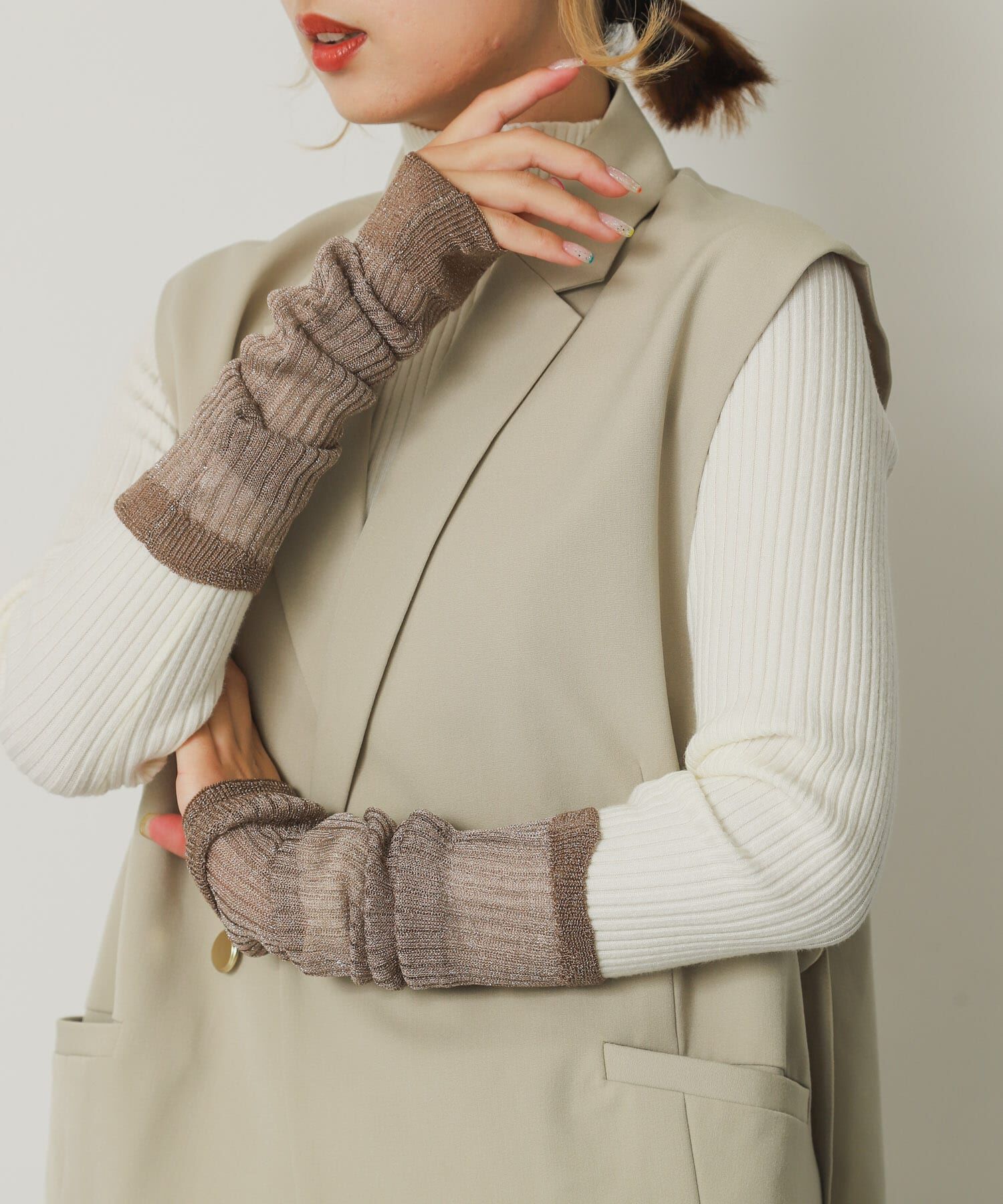 SENSE OF PLACE by URBAN RESEARCH「アソートアームウォーマー」|手袋|