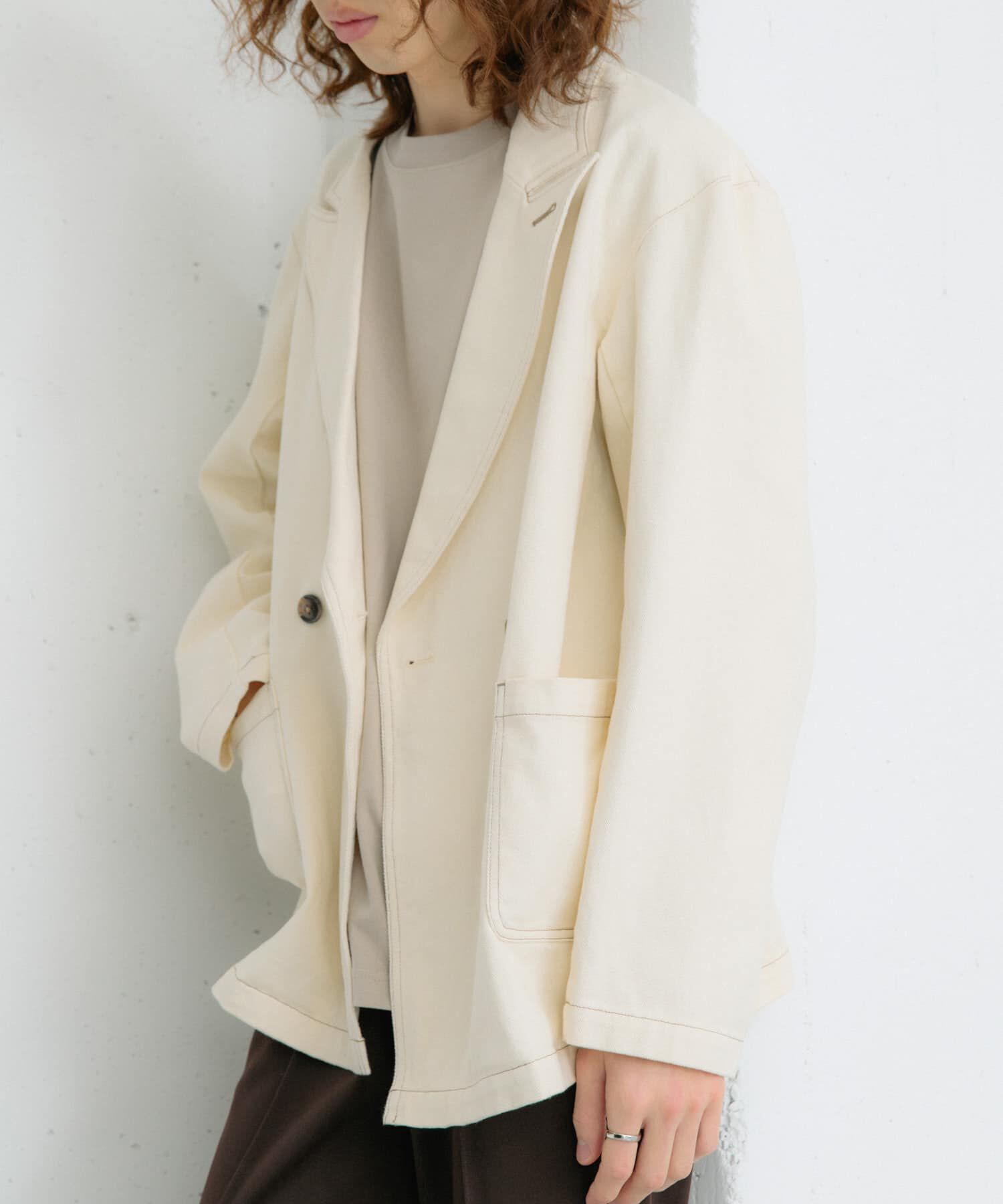 SENSE OF PLACE by URBAN RESEARCH「カツラギステッチアウトルーズジャケット」|その他|