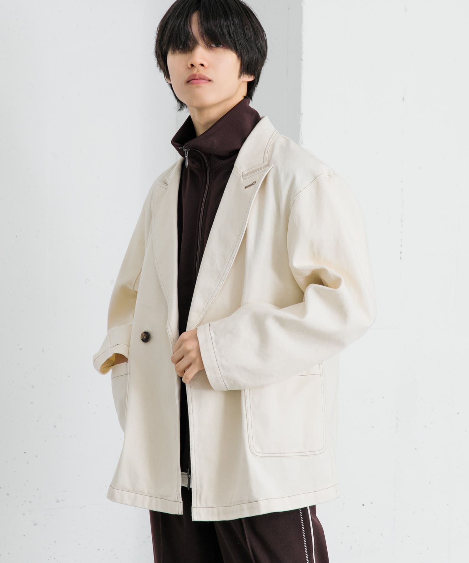 SENSE OF PLACE by URBAN RESEARCH「カツラギステッチアウトルーズジャケット」|その他|