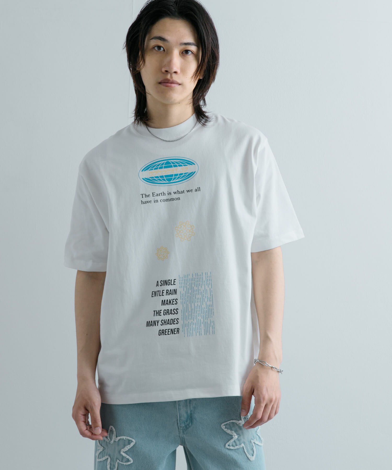 SENSE OF PLACE by URBAN RESEARCH「ロゴグラフィックTシャツ(5分袖) A」|Tシャツ・カットソー|