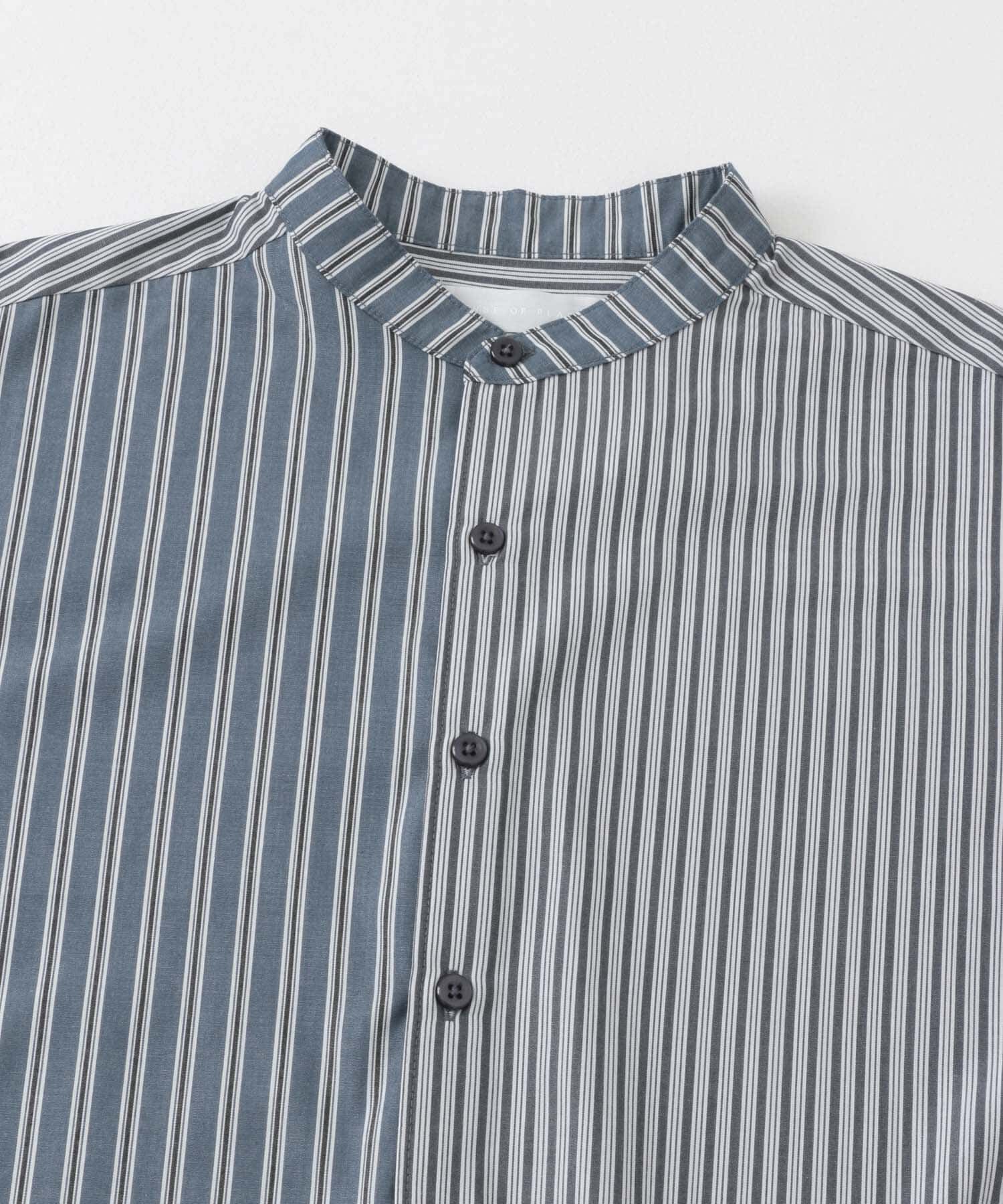 SENSE OF PLACE by URBAN RESEARCH「『ユニセックス』ストライプブロックドルーズシャツ」|シャツ・ブラウス|