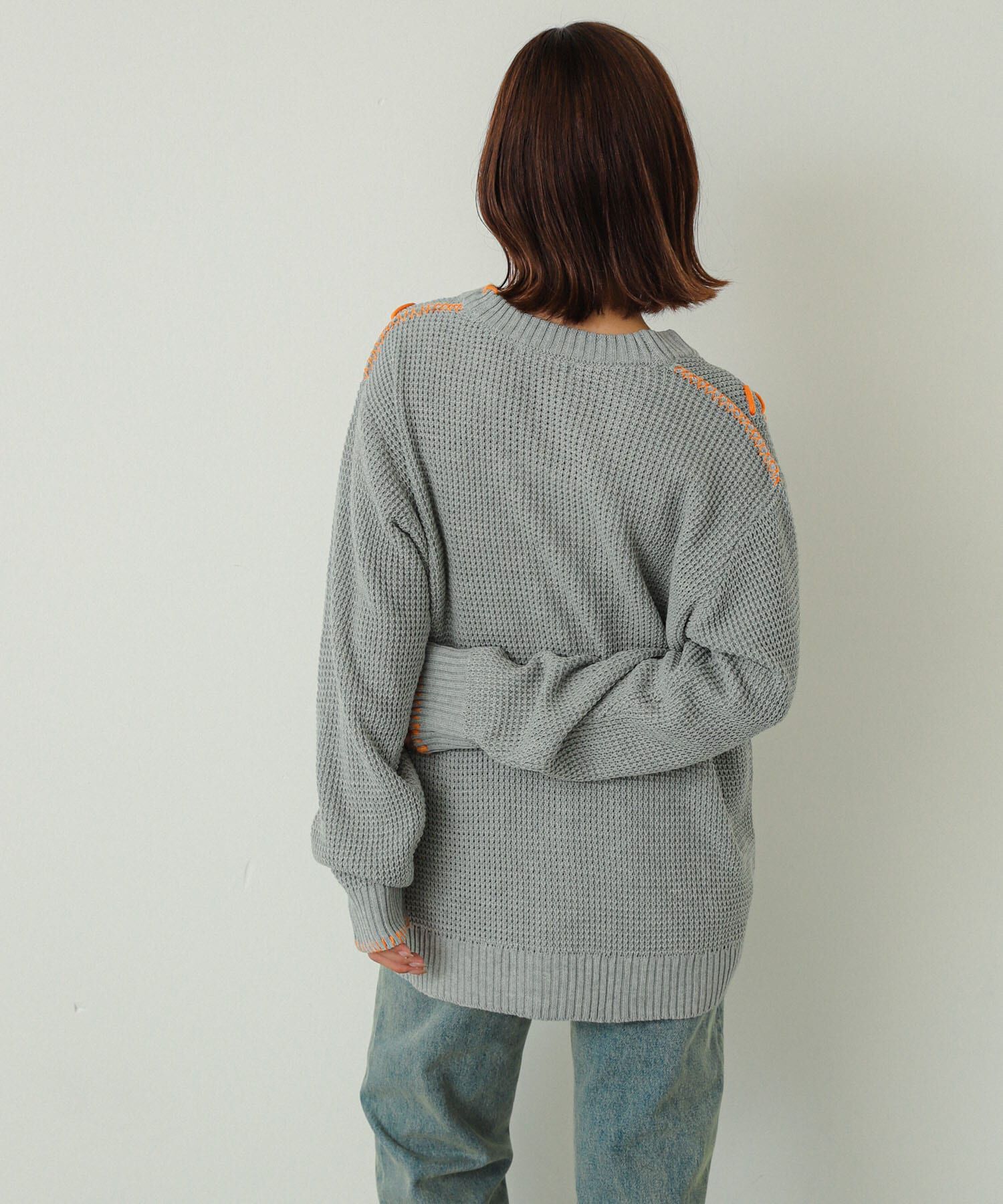 SENSE OF PLACE by URBAN RESEARCH「『ユニセックス』ブランケットステッチカーディガン」|カーディガン|