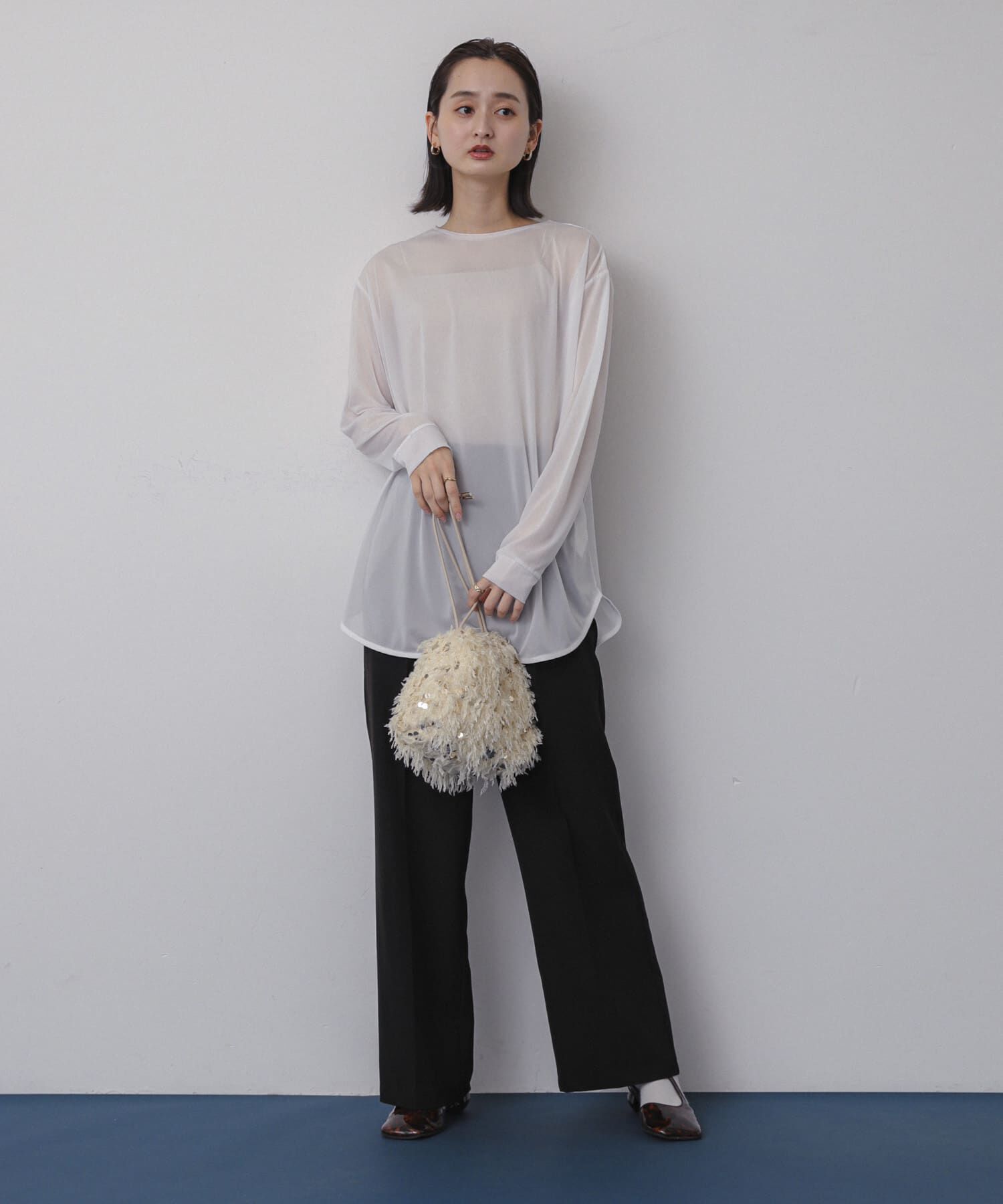 SENSE OF PLACE by URBAN RESEARCH「ラウンドテールシアールーズトップ」|Tシャツ・カットソー|