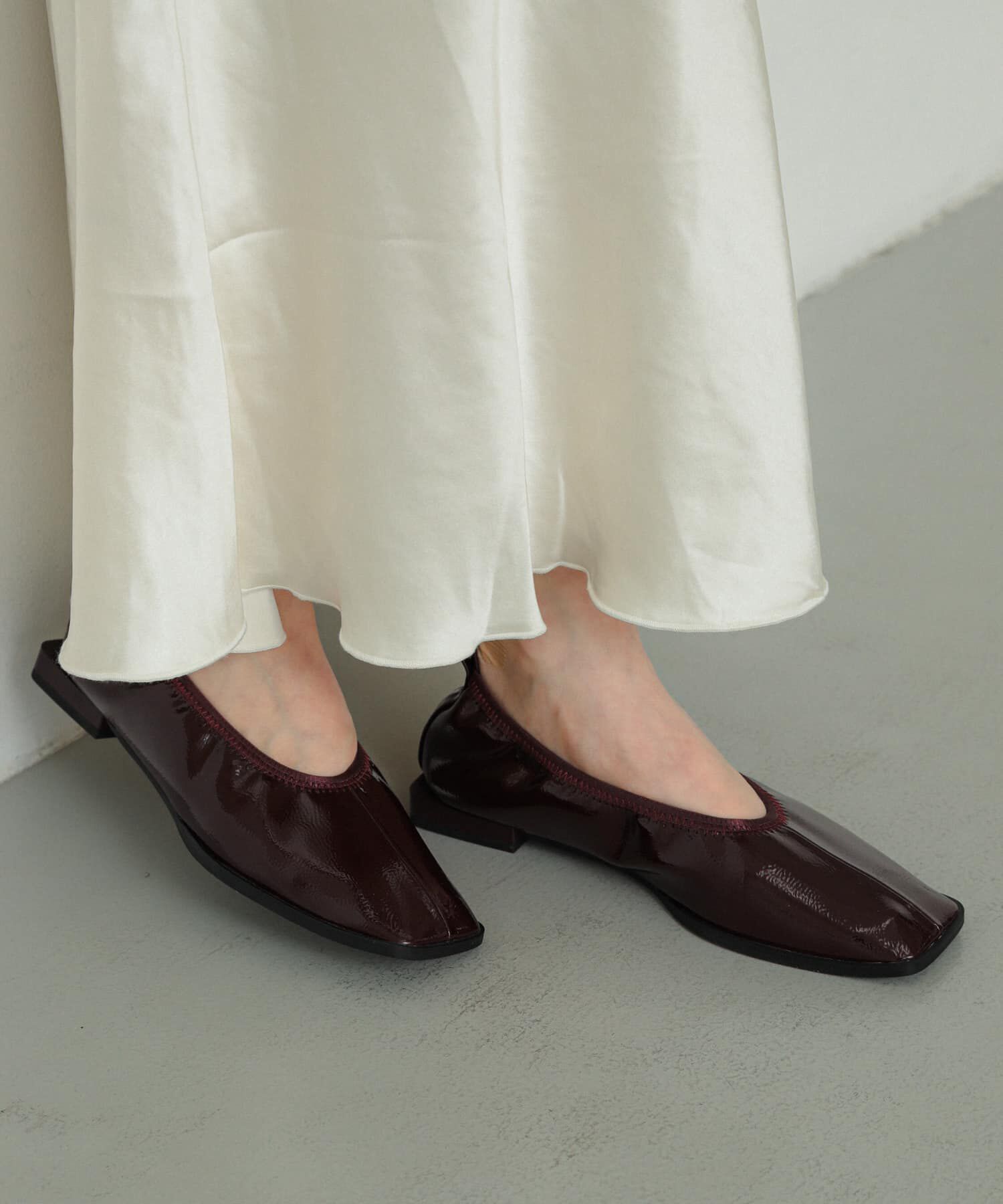 SENSE OF PLACE by URBAN RESEARCH「スクエアトゥフラットシューズ」|バレエシューズ|