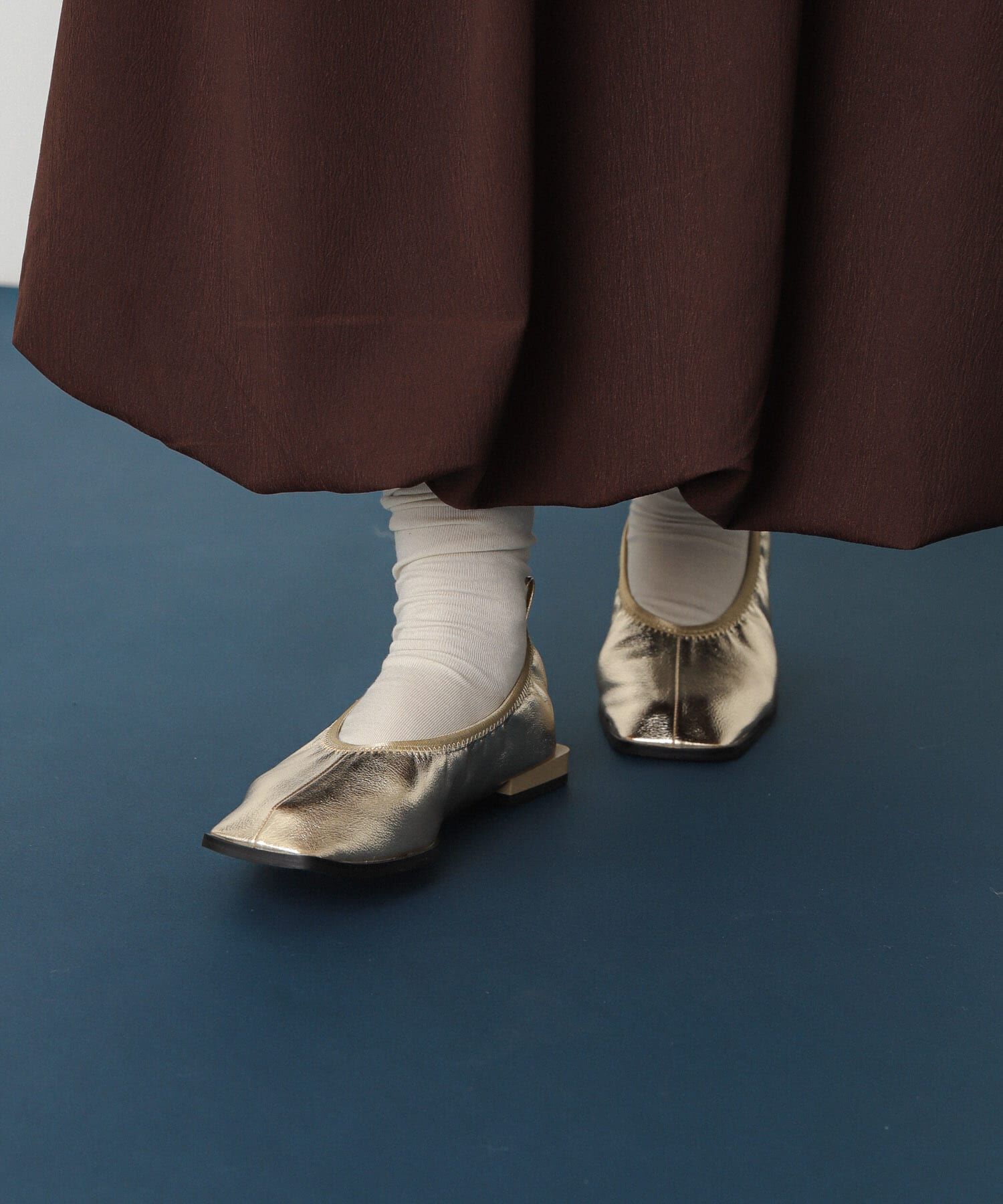 SENSE OF PLACE by URBAN RESEARCH「スクエアトゥフラットシューズ」|バレエシューズ|