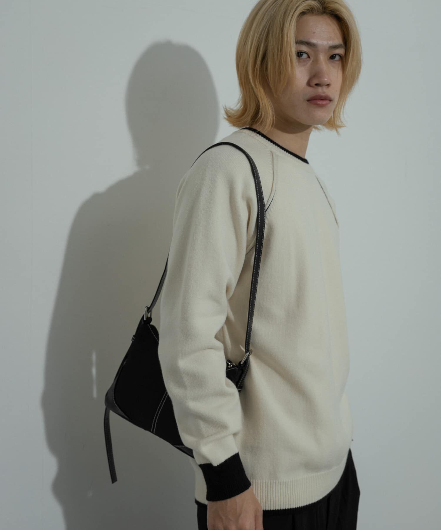 SENSE OF PLACE by URBAN RESEARCH「『ユニセックス』『洗濯可』ストレッチリブハイショクラインニット」|ニット・セーター|