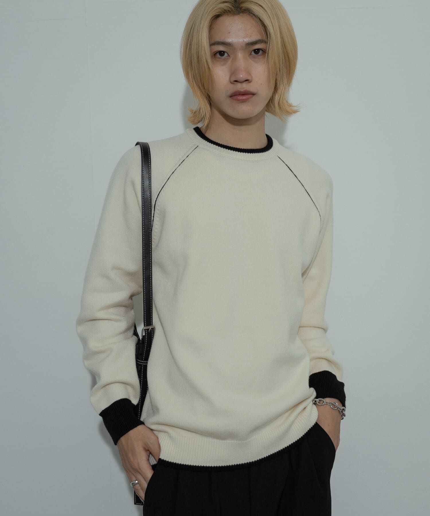 SENSE OF PLACE by URBAN RESEARCH「『ユニセックス』『洗濯可』ストレッチリブハイショクラインニット」|ニット・セーター|