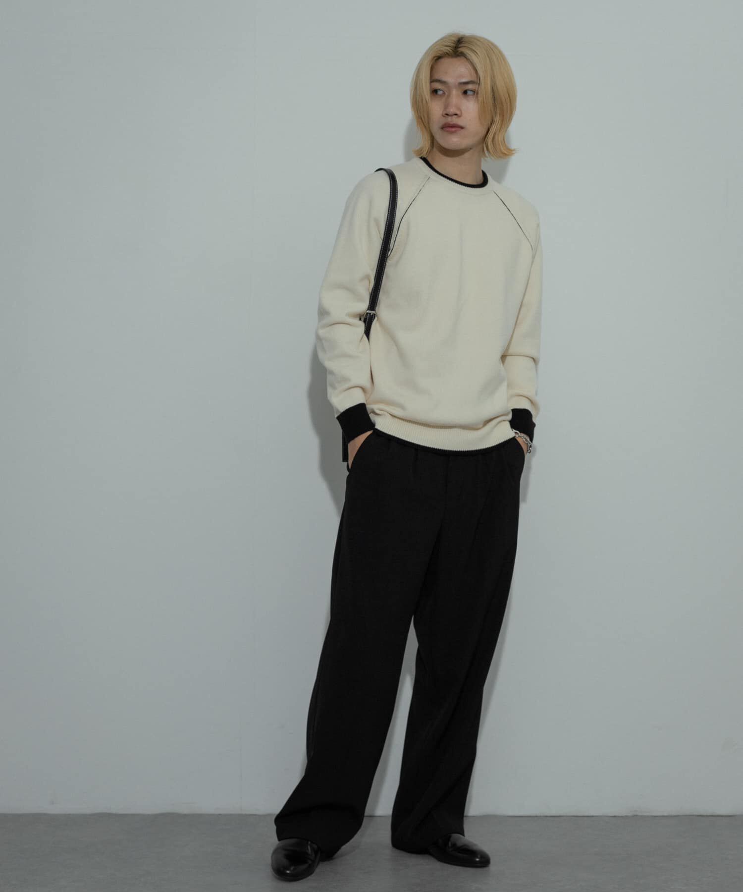 SENSE OF PLACE by URBAN RESEARCH「『ユニセックス』『洗濯可』ストレッチリブハイショクラインニット」|ニット・セーター|