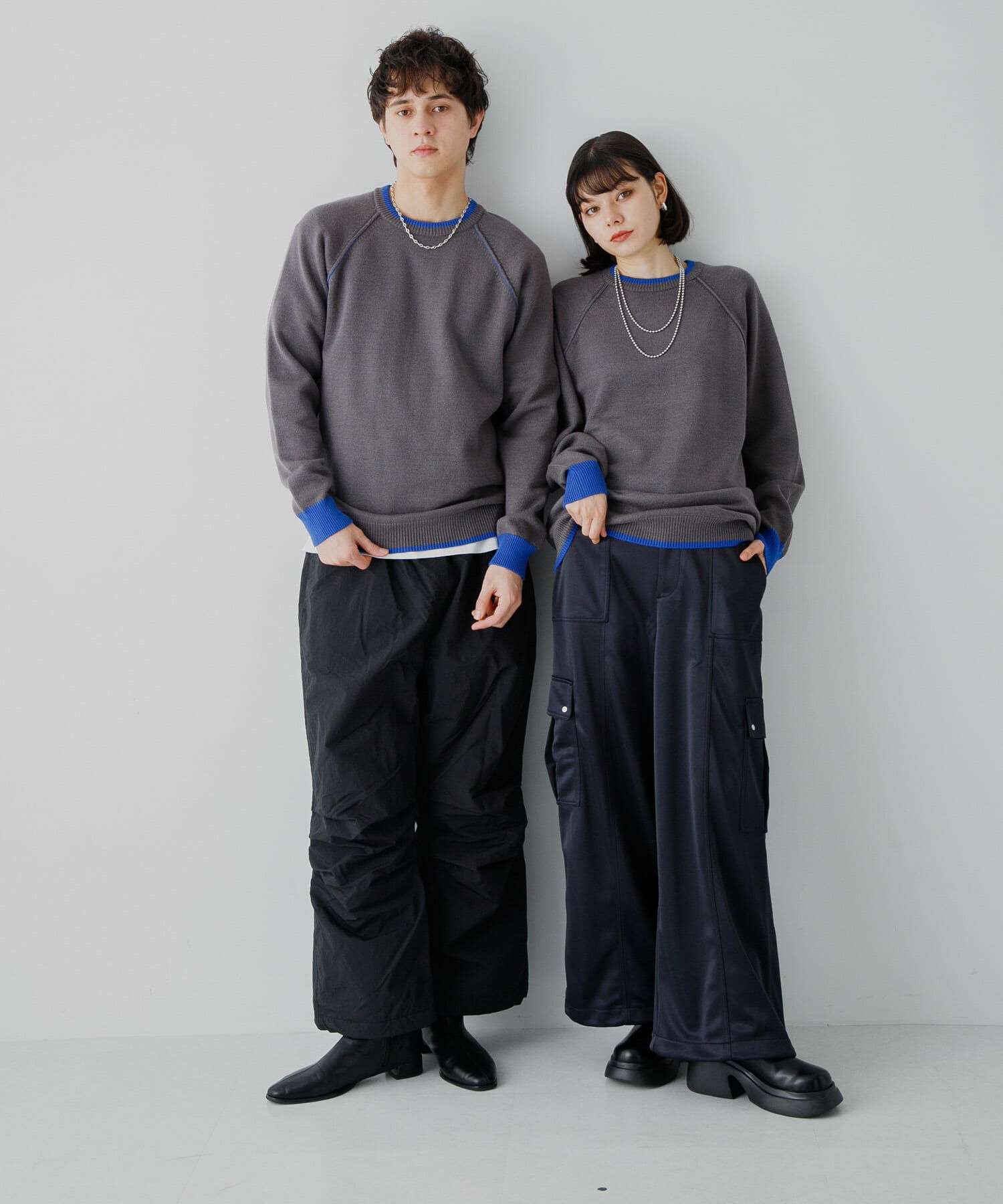 SENSE OF PLACE by URBAN RESEARCH「『ユニセックス』『洗濯可』ストレッチリブハイショクラインニット」|ニット・セーター|