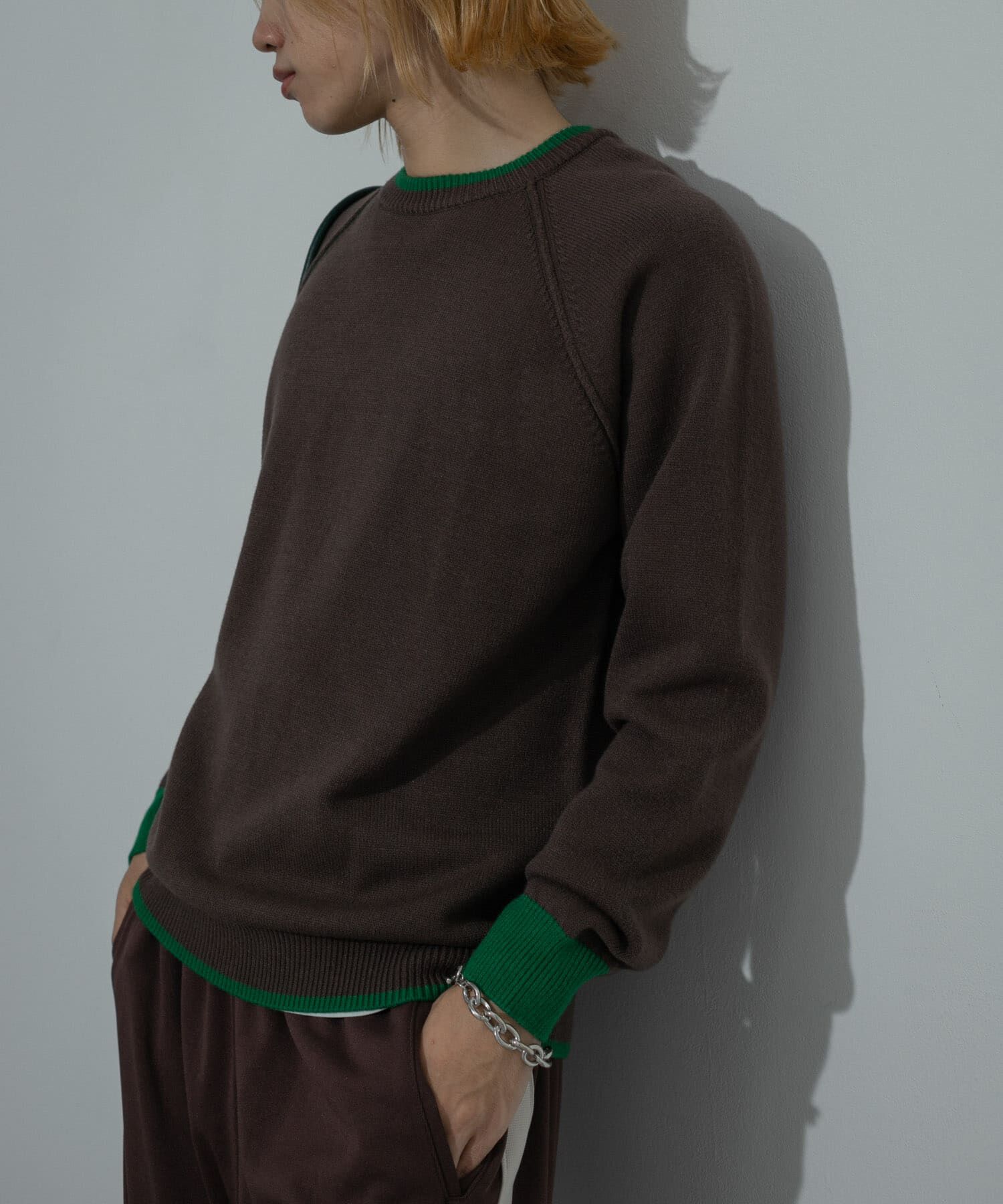 SENSE OF PLACE by URBAN RESEARCH「『ユニセックス』『洗濯可』ストレッチリブハイショクラインニット」|ニット・セーター|