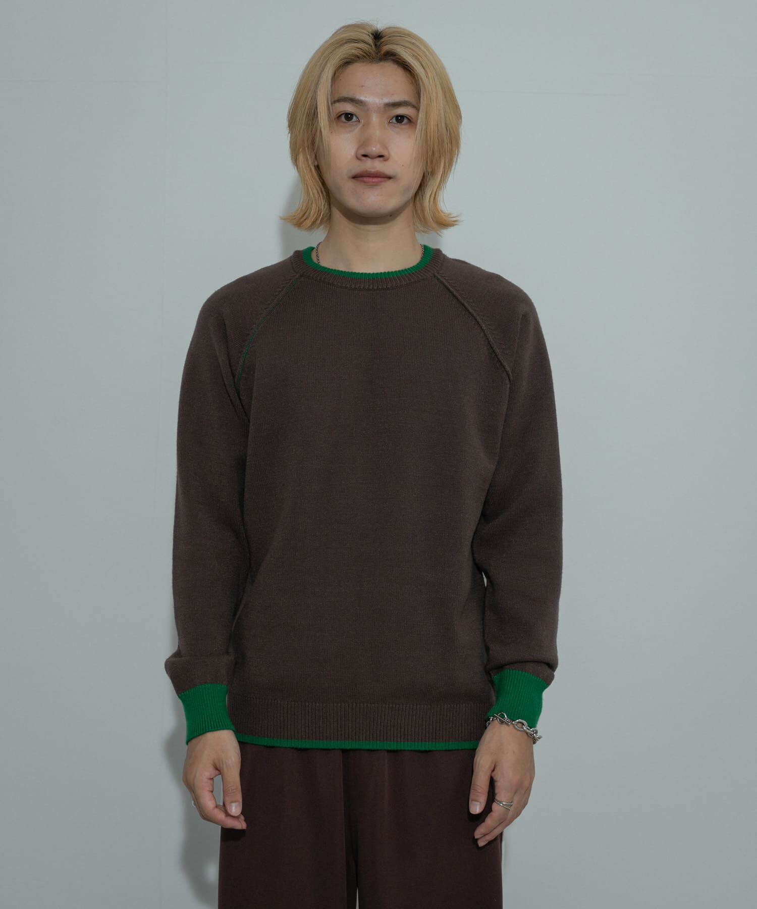 SENSE OF PLACE by URBAN RESEARCH「『ユニセックス』『洗濯可』ストレッチリブハイショクラインニット」|ニット・セーター|