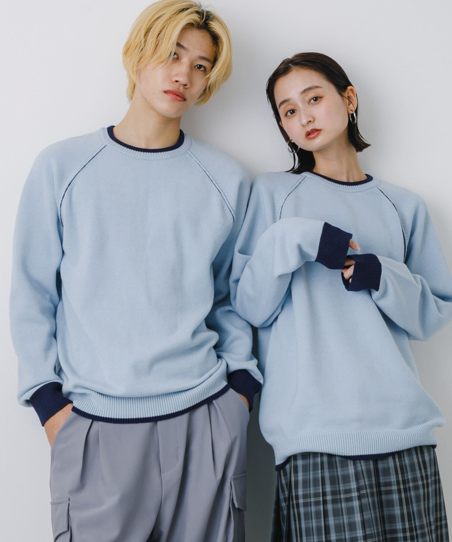 SENSE OF PLACE by URBAN RESEARCH「『ユニセックス』『洗濯可』ストレッチリブハイショクラインニット」|ニット・セーター|